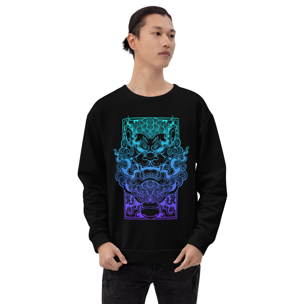 SHISA: SWEATER - Black - Front - cyberpunk Sweater - Neomachi