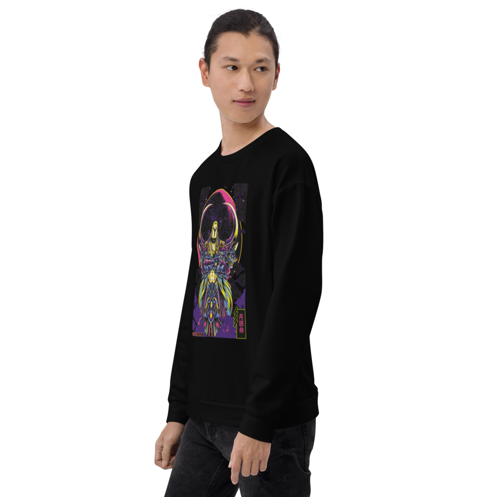 TSUKUYOMI: SWEATER - Black - Model Front - cyberpunk sweaters - Neomachi