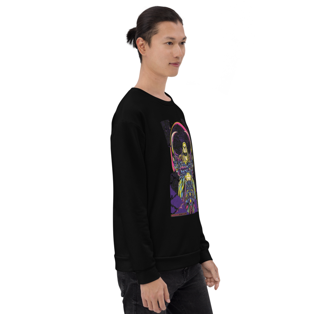 TSUKUYOMI: SWEATER - Black - Model Front - cyberpunk sweaters - Neomachi
