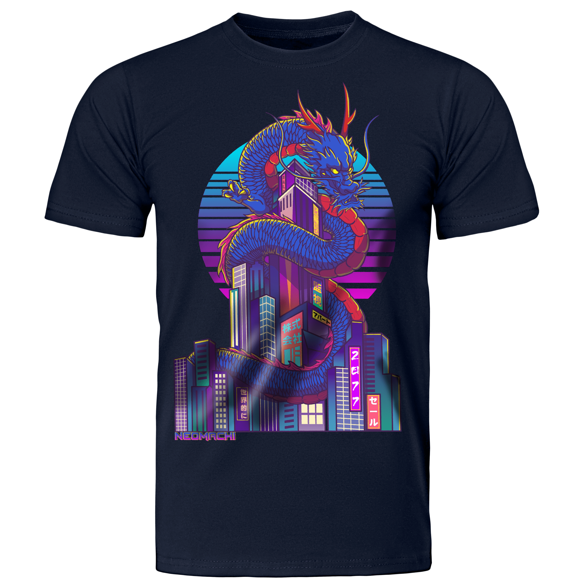 DORAGONTOSHI: T - SHIRT - NEOMACHI - Cyberpunk - Techwear - Gaming