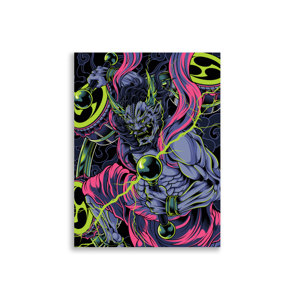RAIJIN Poster - Cyberpunk - Wall Art - home accessories