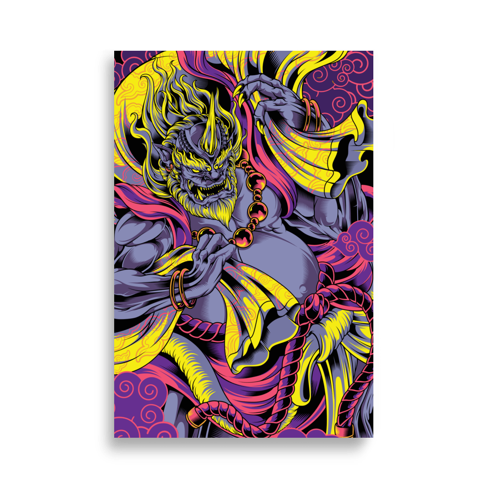 FUJIN Poster - Cyberpunk - Wall Art - home accessories