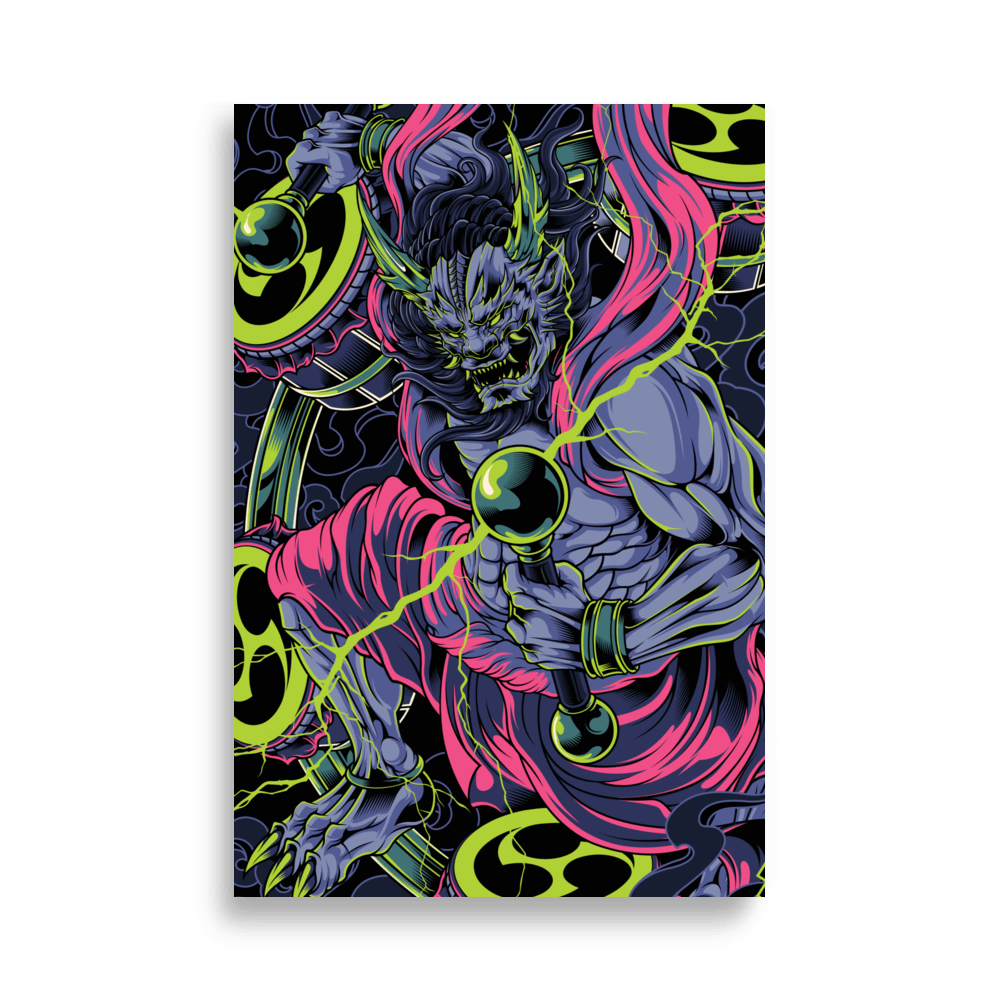RAIJIN Poster - Cyberpunk - Wall Art - home accessories