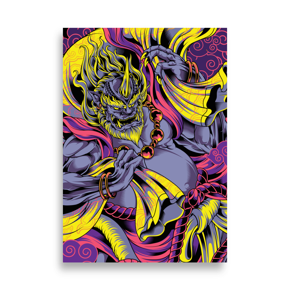 FUJIN Poster - Cyberpunk - Wall Art - home accessories