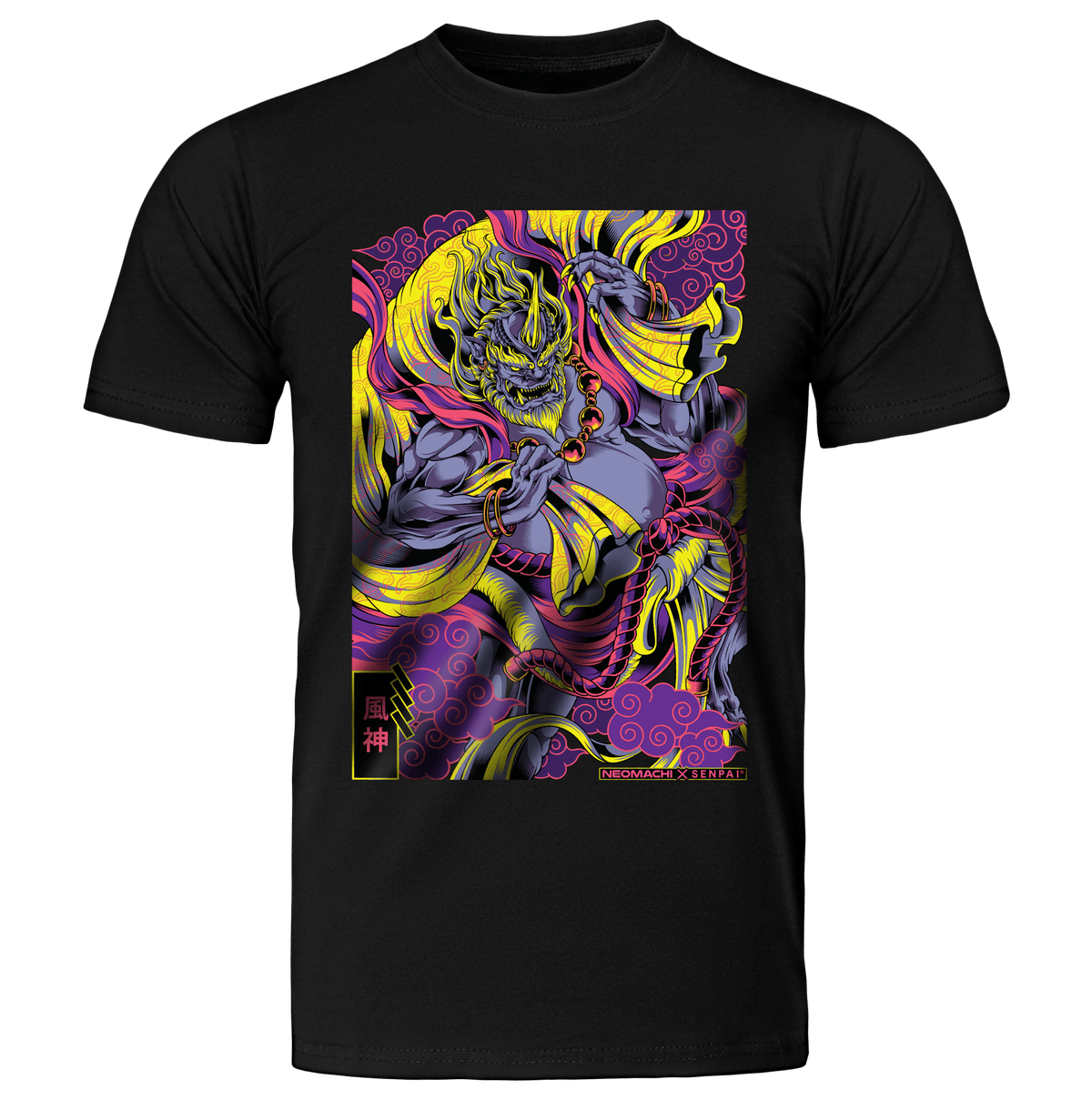FUJIN: T - SHIRT - NEOMACHI - Cyberpunk - Techwear - Gaming