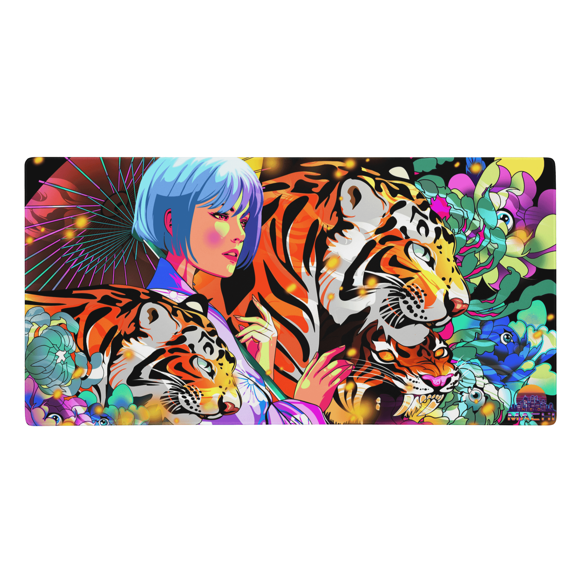 TIGERU: MOUSE PAD-NEOMACHI-CYBERPUNK-VAPORWARE