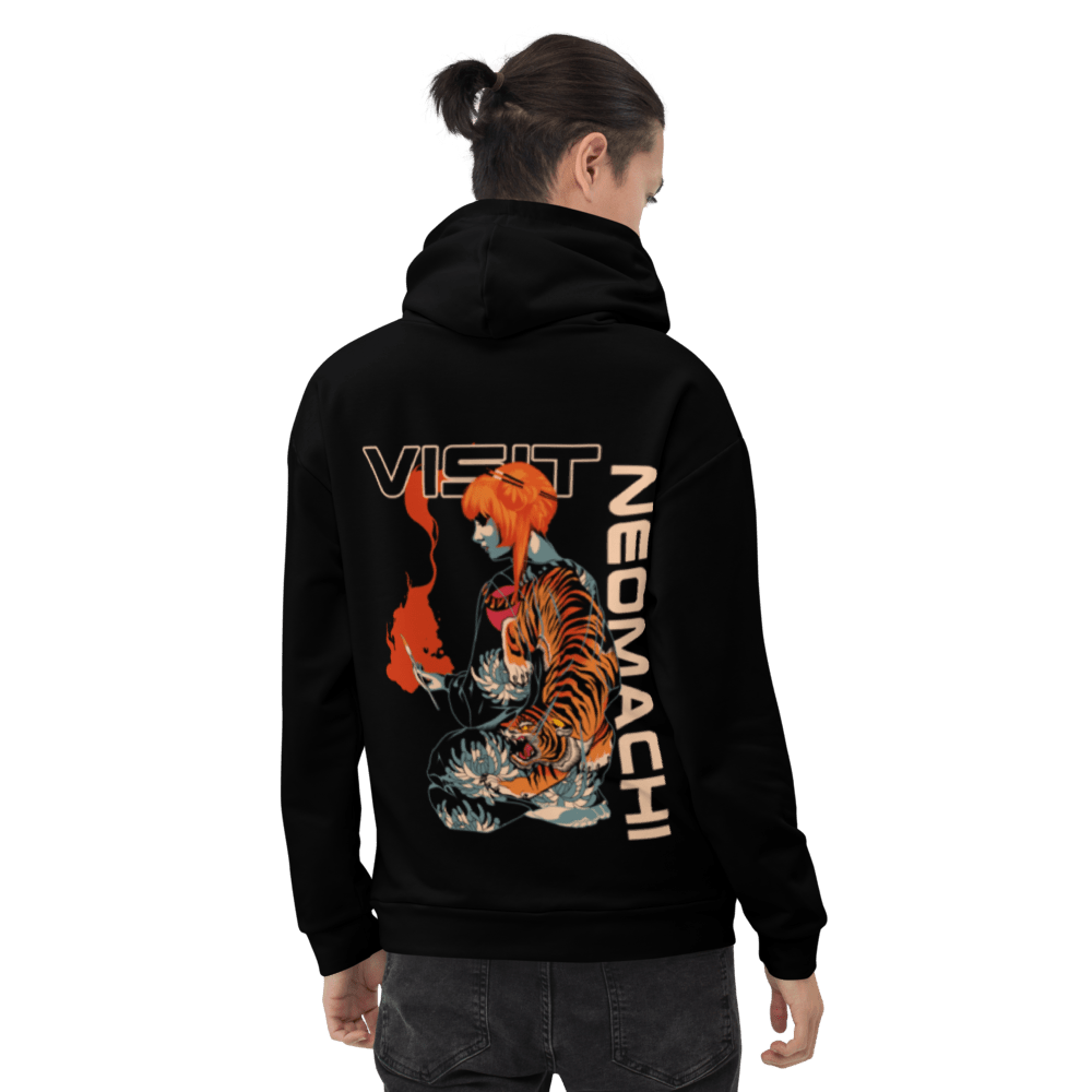 HAGESHĪ: HOODIE - NEOMACHI - Cyberpunk - Techwear - Gaming