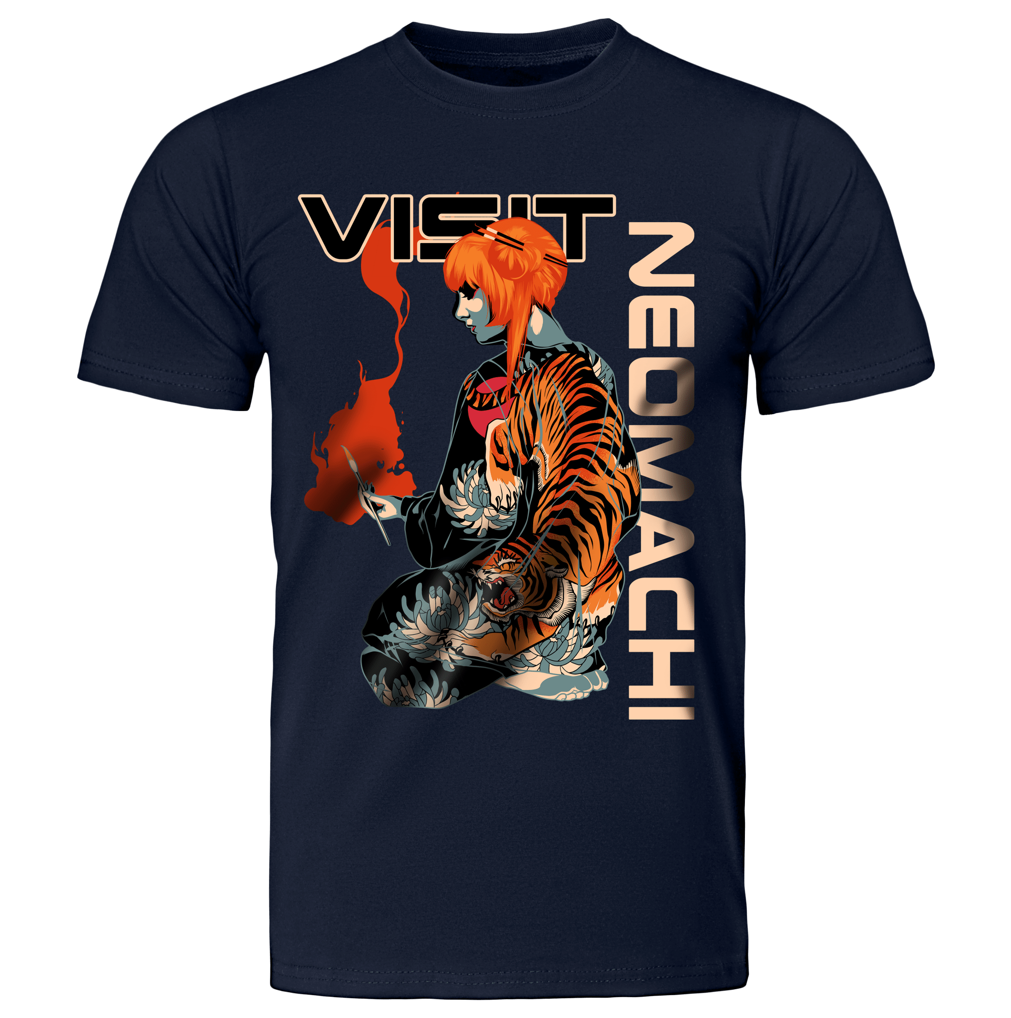 HAGESHĪ: T - SHIRT - NEOMACHI - Cyberpunk - Techwear - Gaming