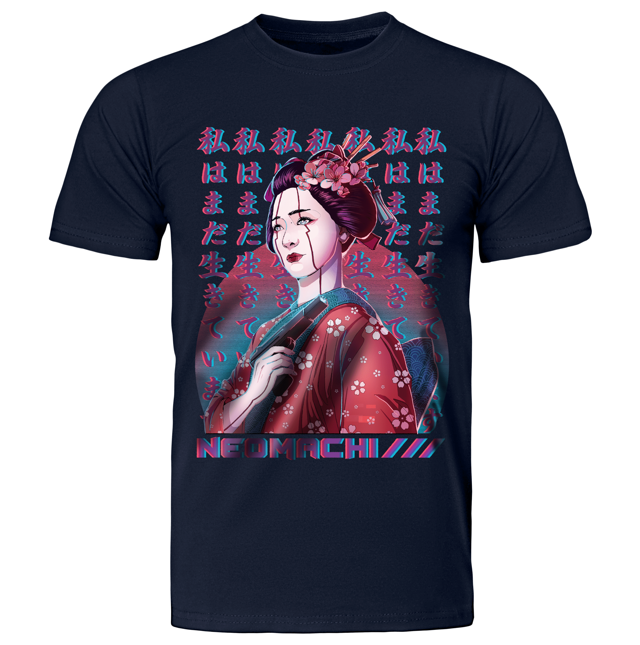 ISHIKI: T - SHIRT - NEOMACHI - Cyberpunk - Techwear - Gaming