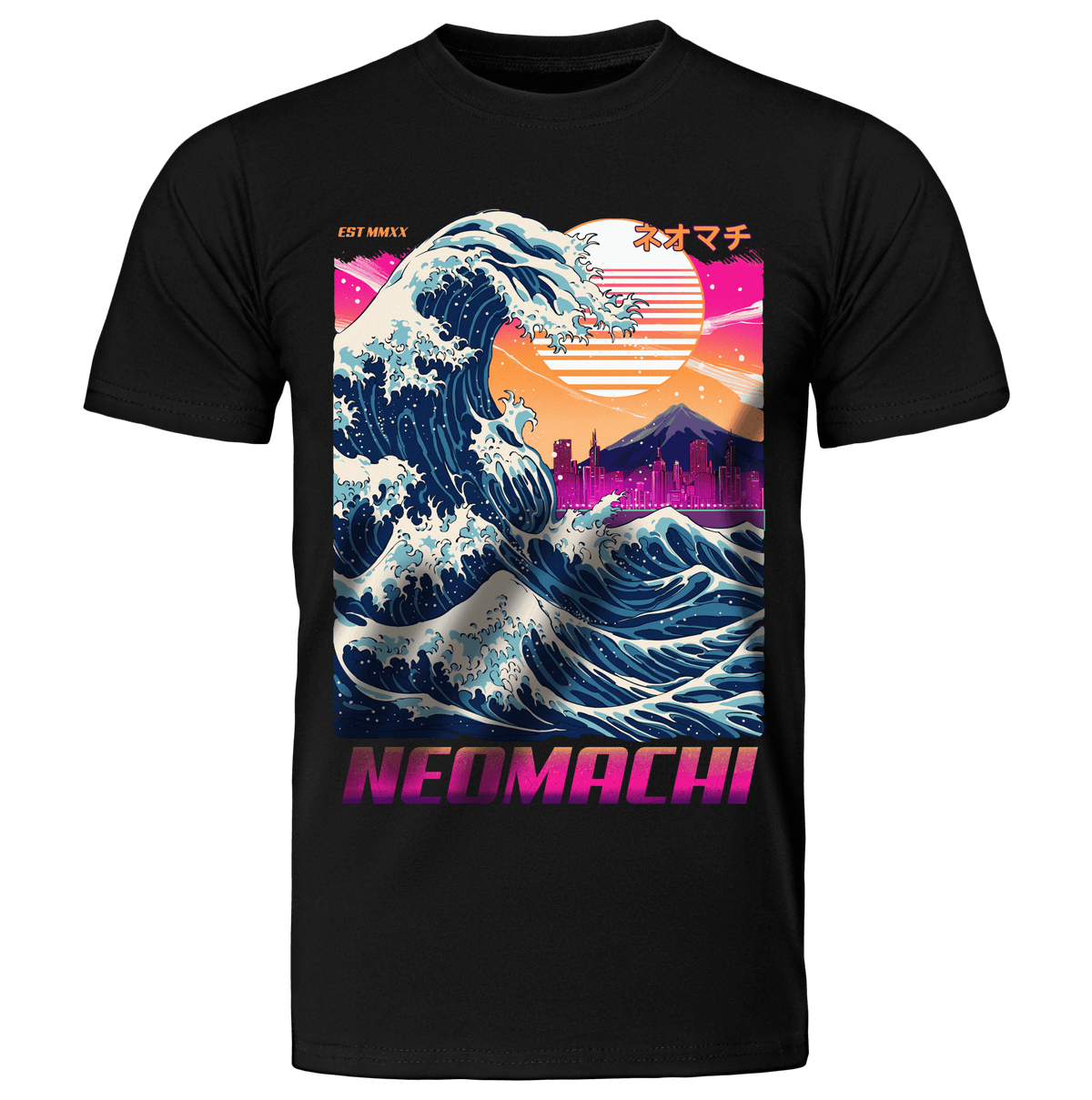 KANAGAWA: T - SHIRT - NEOMACHI - Cyberpunk - Techwear - Gaming