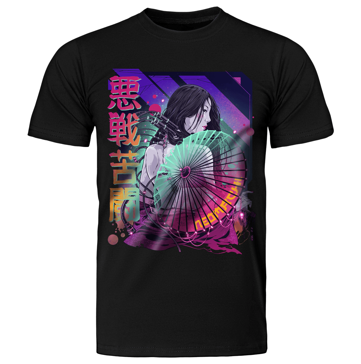 KASA: T - SHIRT - NEOMACHI - Cyberpunk - Techwear - Gaming