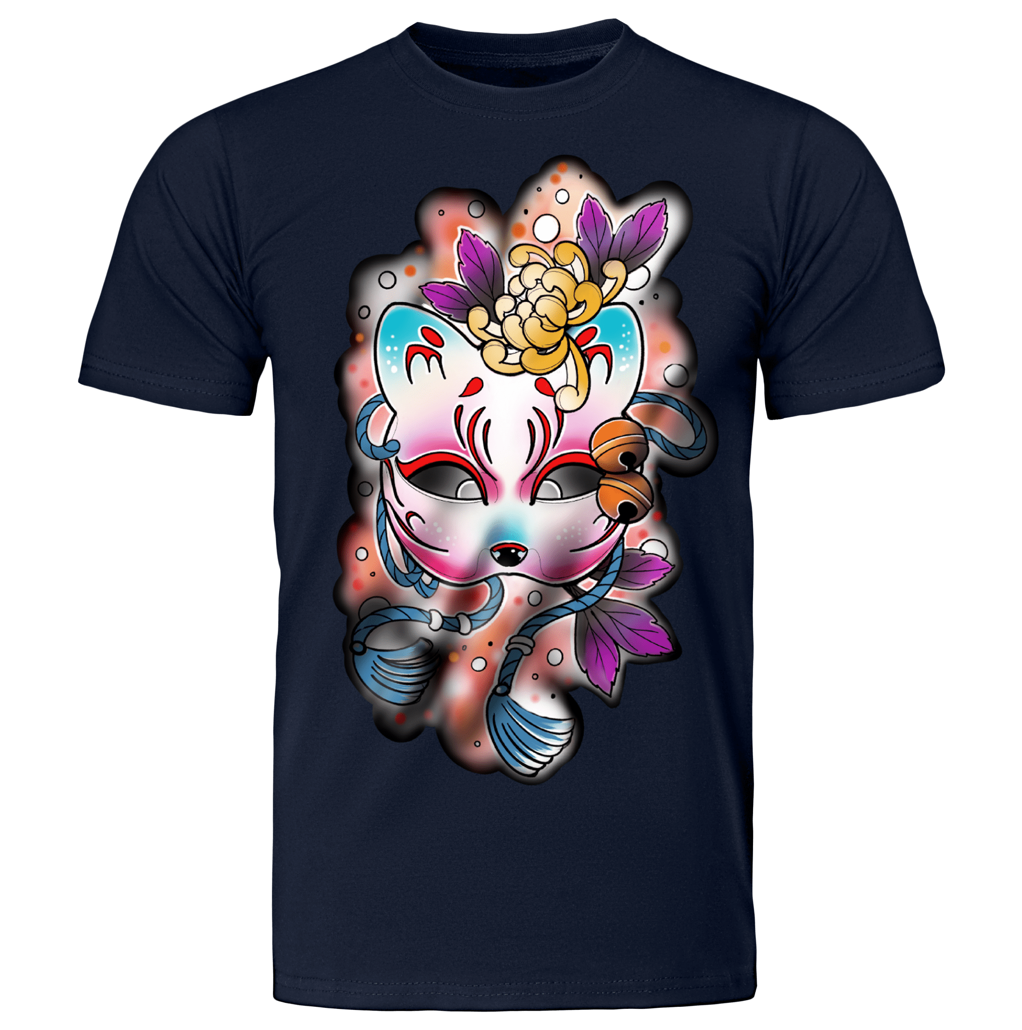 KITSUNE: T - SHIRT - NEOMACHI - Cyberpunk - Techwear - Gaming