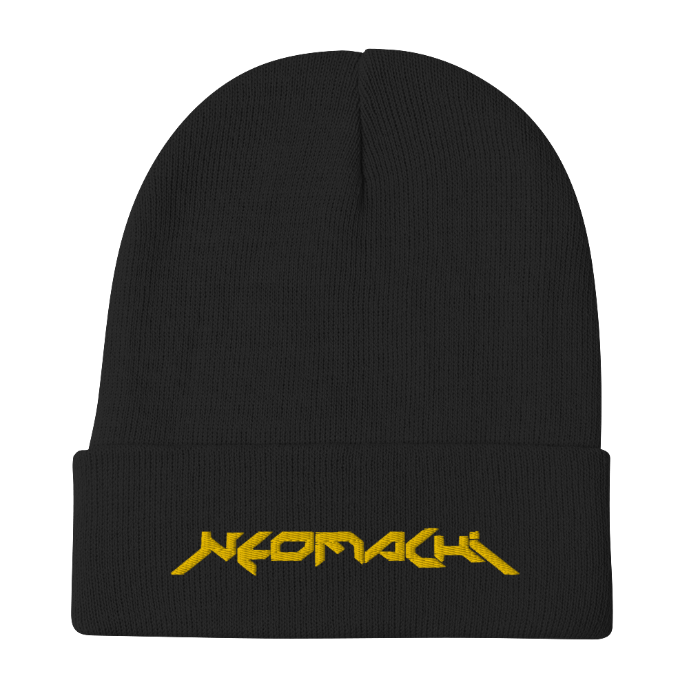 BEANIE MOTTE- Black - Front - cyberpunk MOTTE - Neomachi