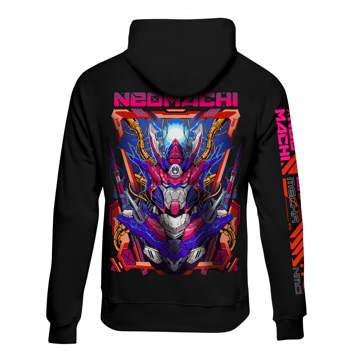 MECHA giant robot cyberpunk hoodie by NEOMACHI