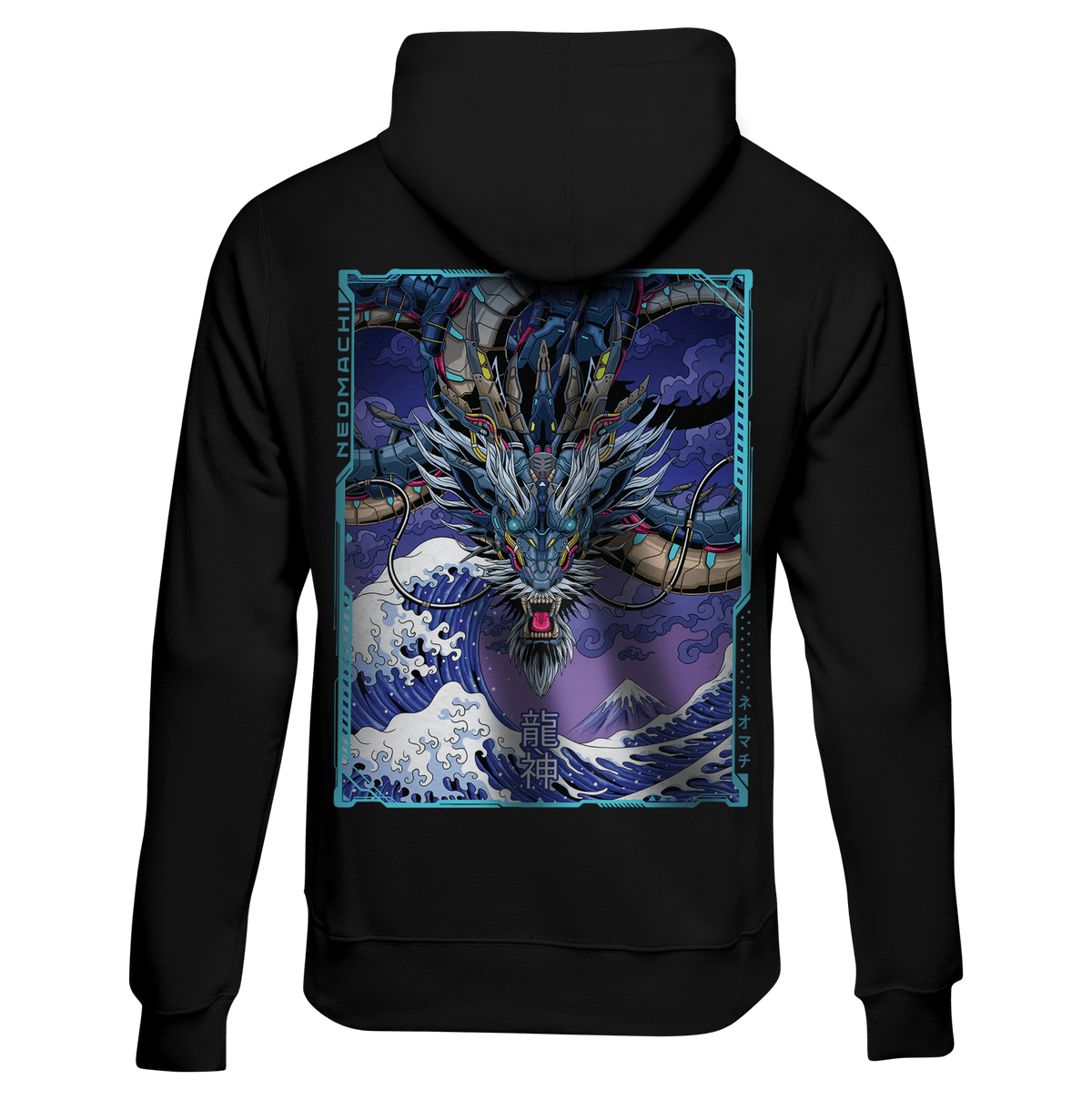 MEKARYU mecha dragon cyberpunk hoodie by NEOMACHI
