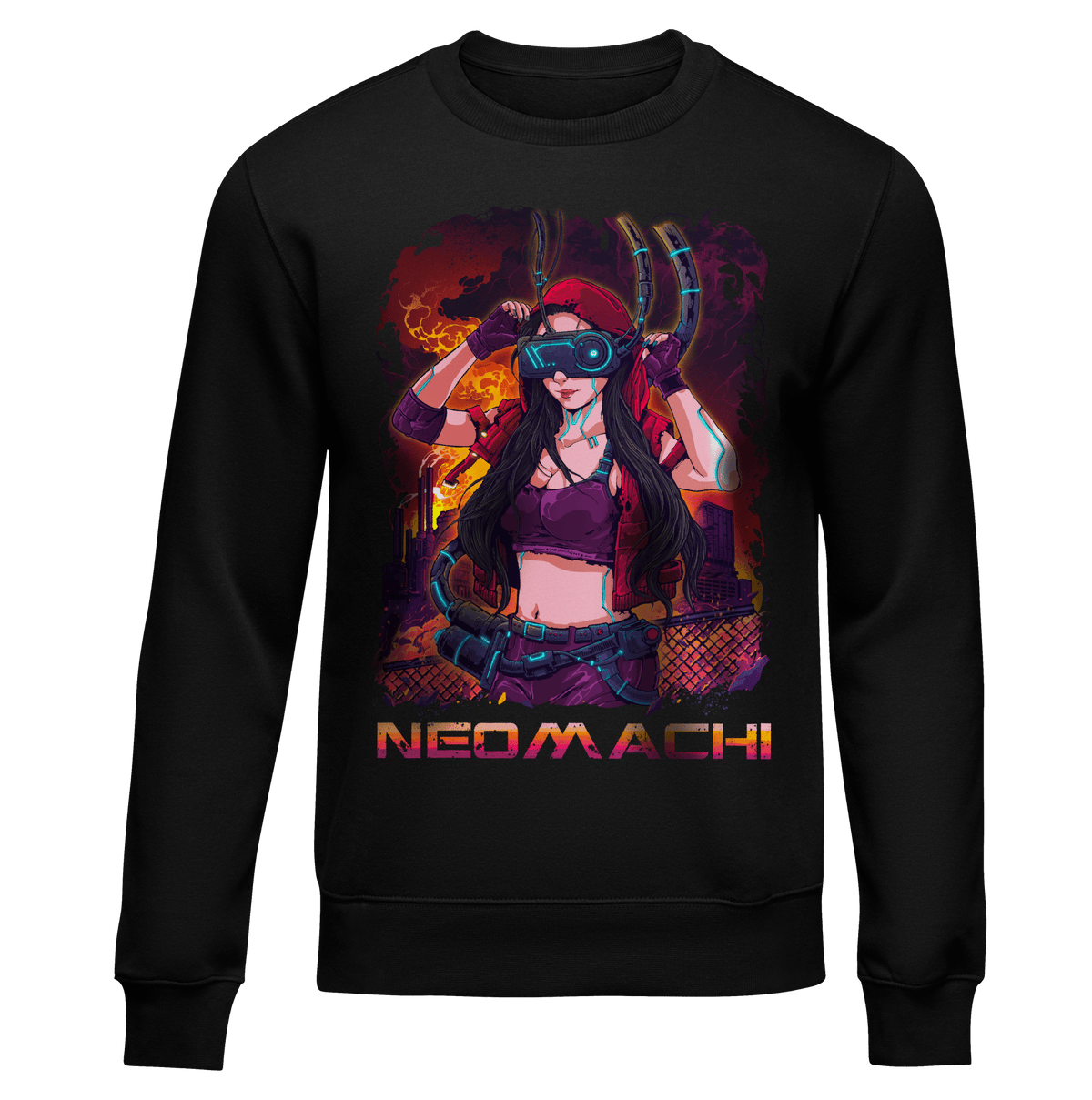 NONFIKUSHON: SWEATER - NEOMACHI - Cyberpunk - Techwear - Gaming