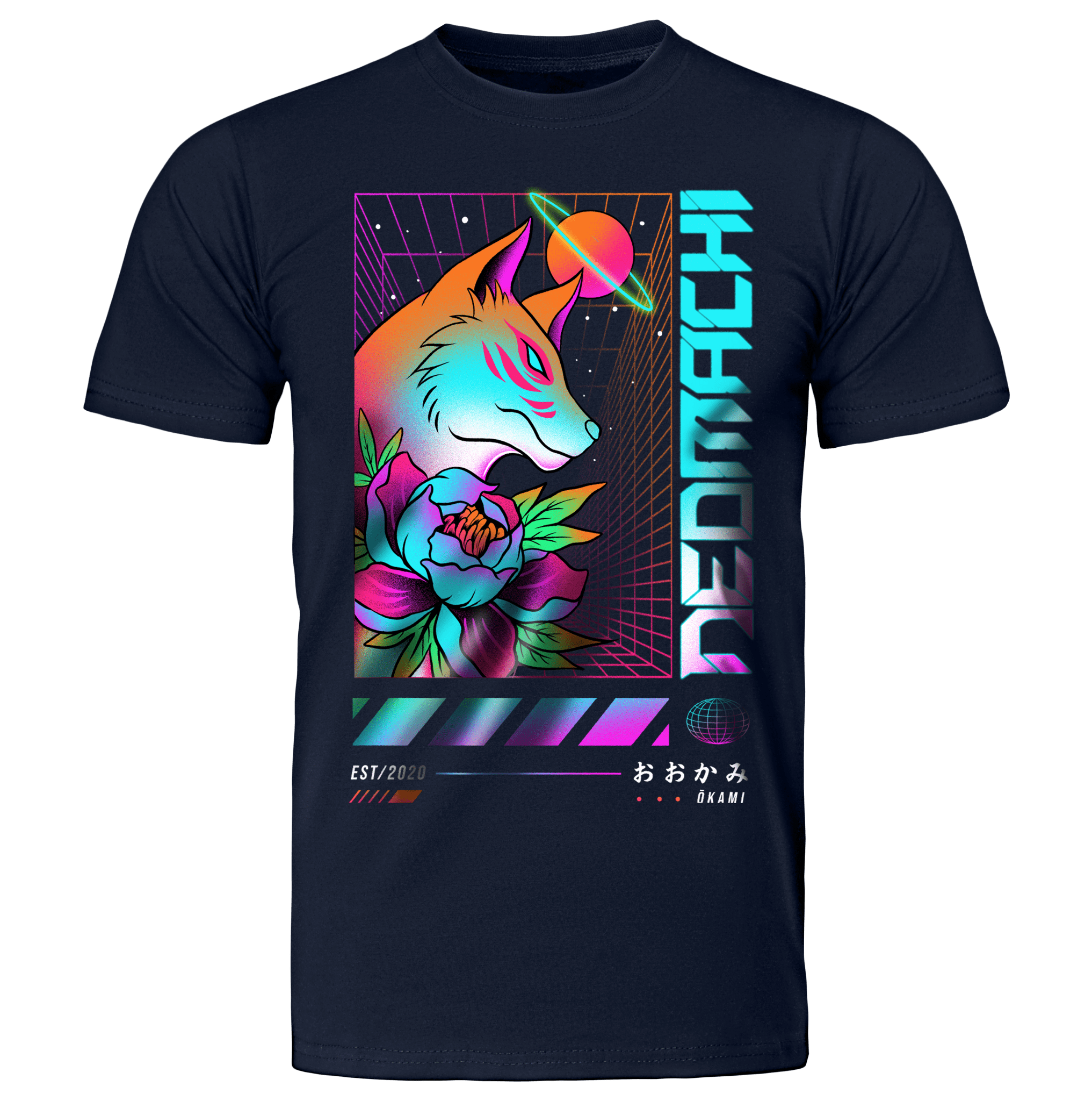 ŌKAMI: T - SHIRT - NEOMACHI - Cyberpunk - Techwear - Gaming