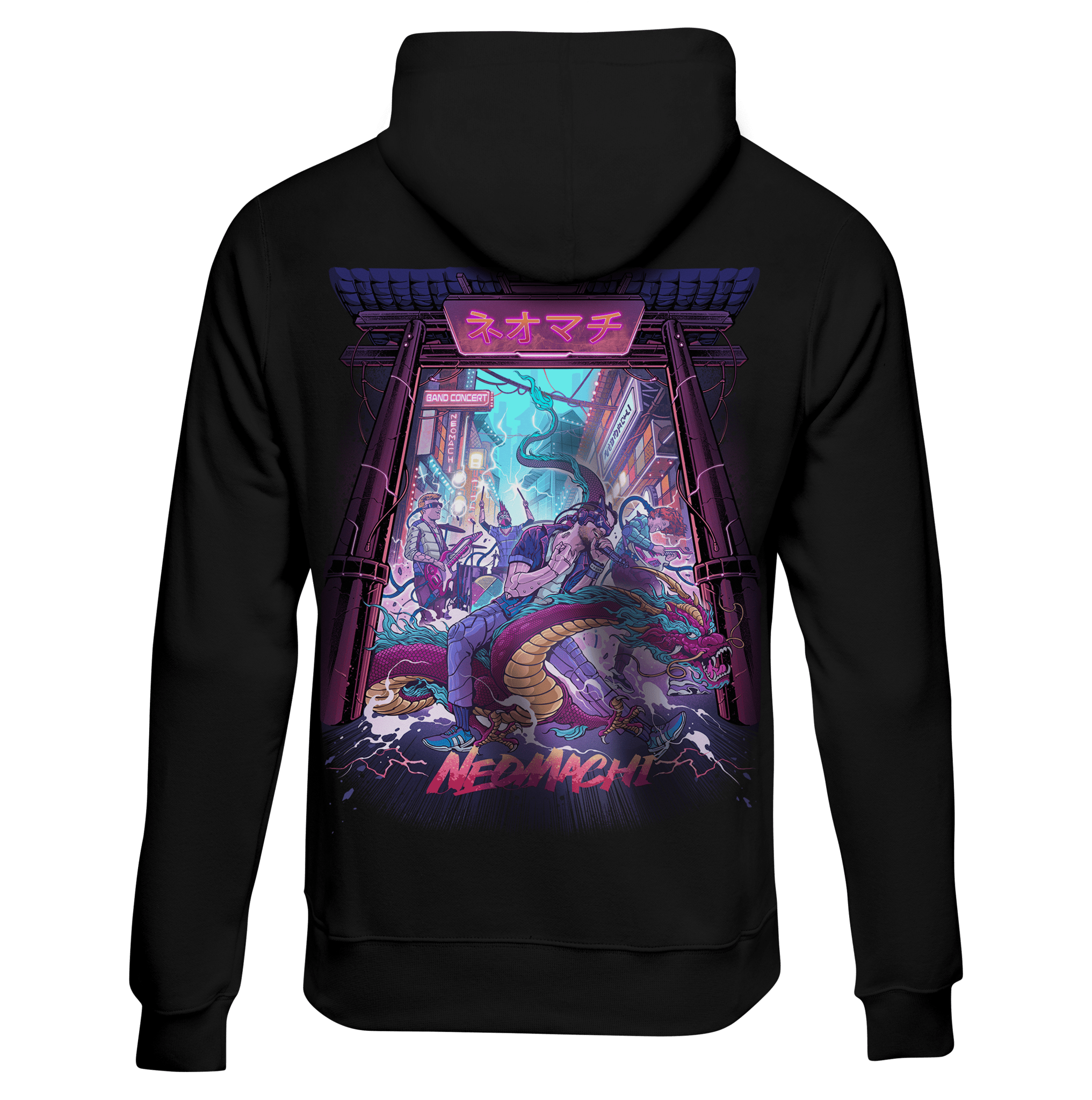 ONGAKU: HOODIE - NEOMACHI - Cyberpunk - Techwear - Gaming