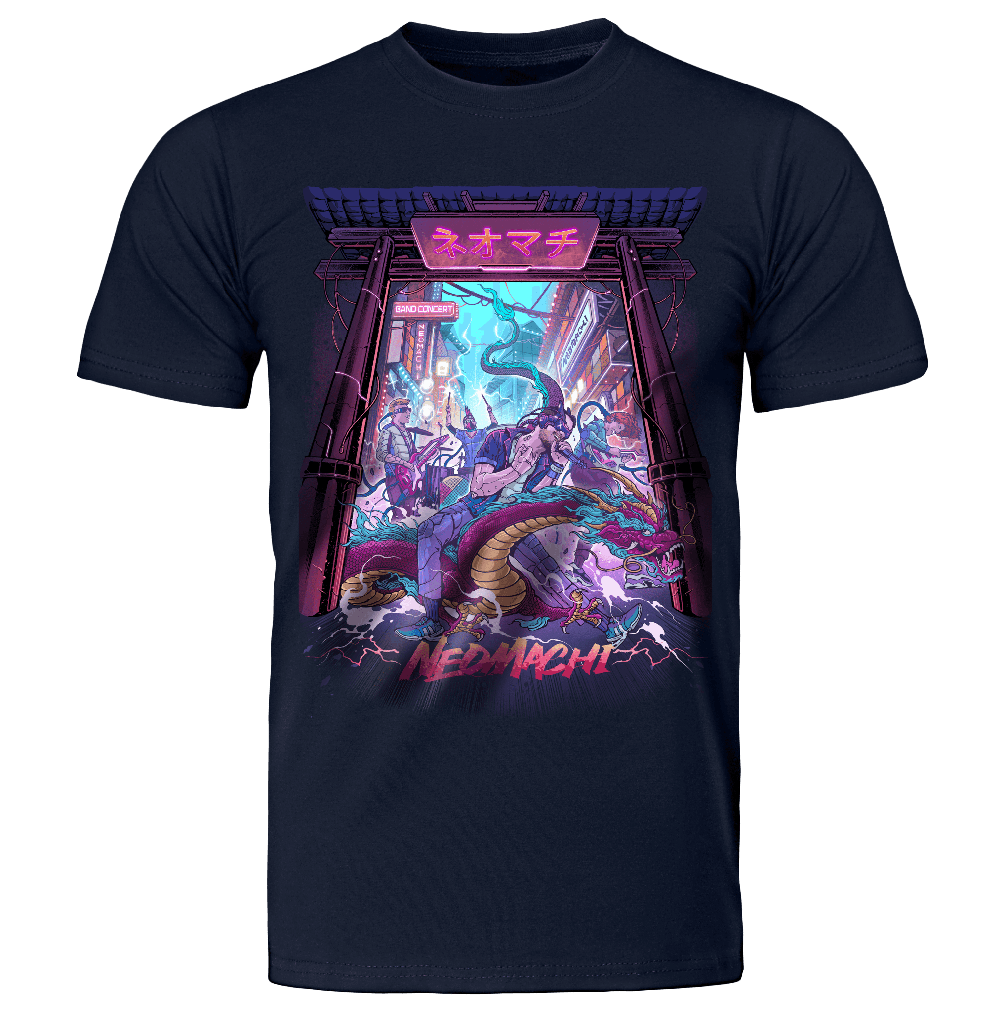 ONGAKU: T - SHIRT - NEOMACHI - Cyberpunk - Techwear - Gaming