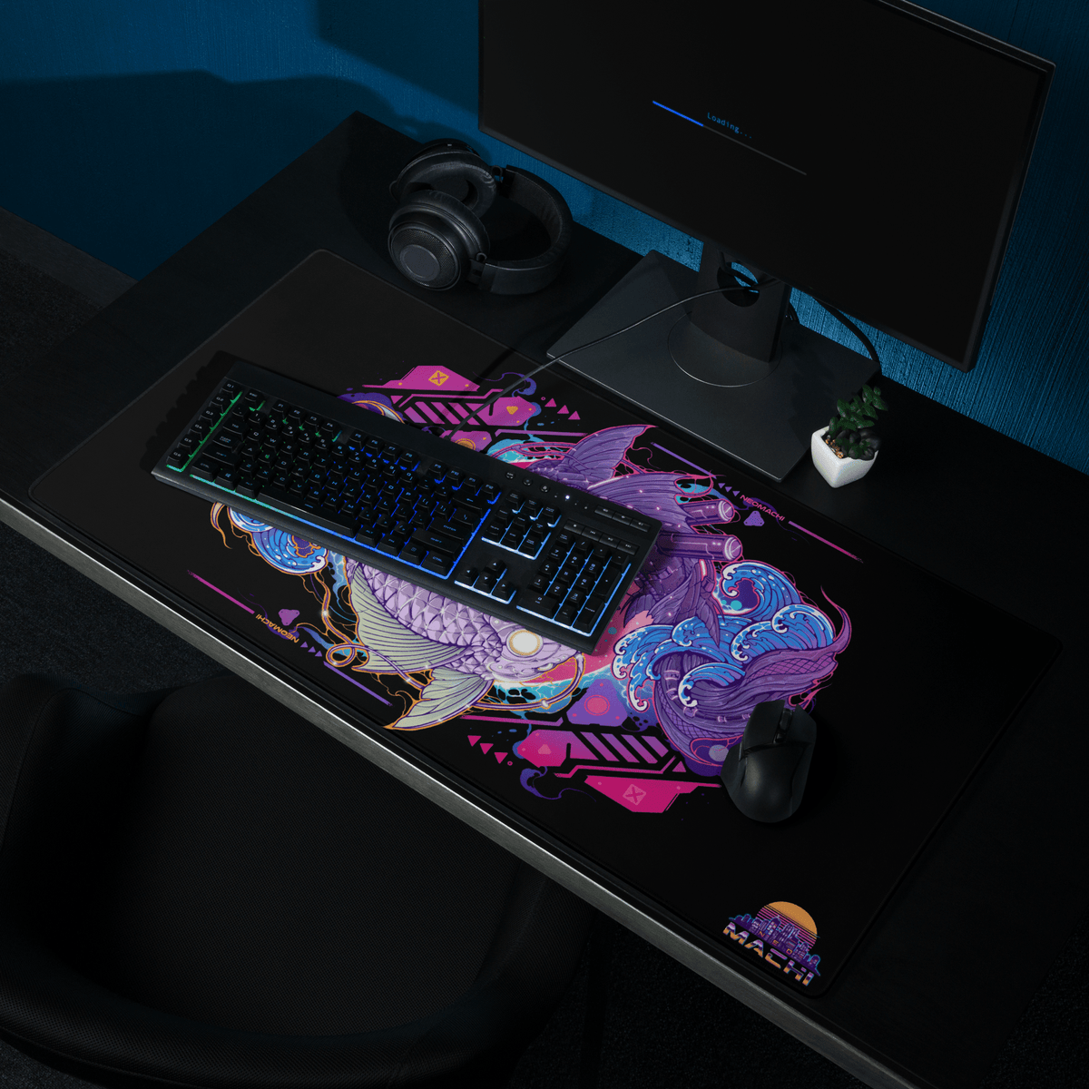 ONMYO: MOUSE PAD - NEOMACHI - Cyberpunk - Techwear - Gaming