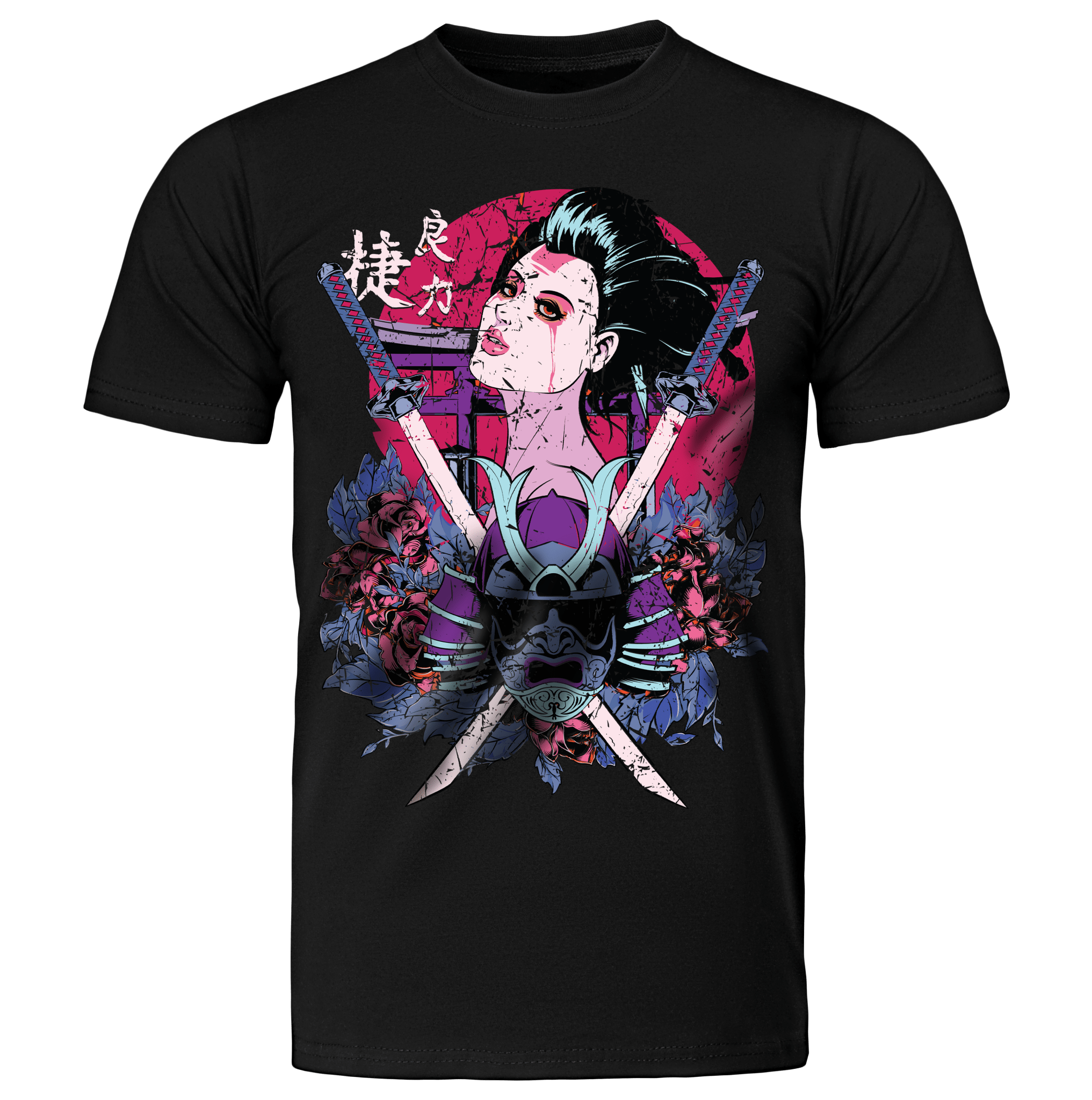 SAMURAISHA: T - SHIRT - NEOMACHI - Cyberpunk - Techwear - Gaming