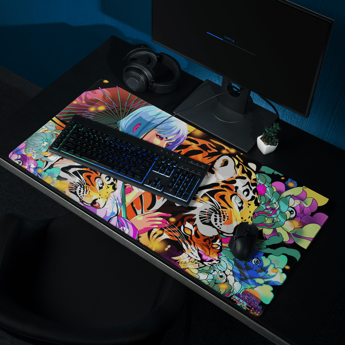 TIGERU: MOUSE PAD - NEOMACHI - Cyberpunk - Techwear - Gaming