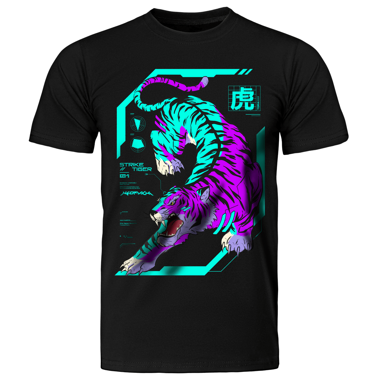 TORA: T - SHIRT - NEOMACHI - Cyberpunk - Techwear - Gaming