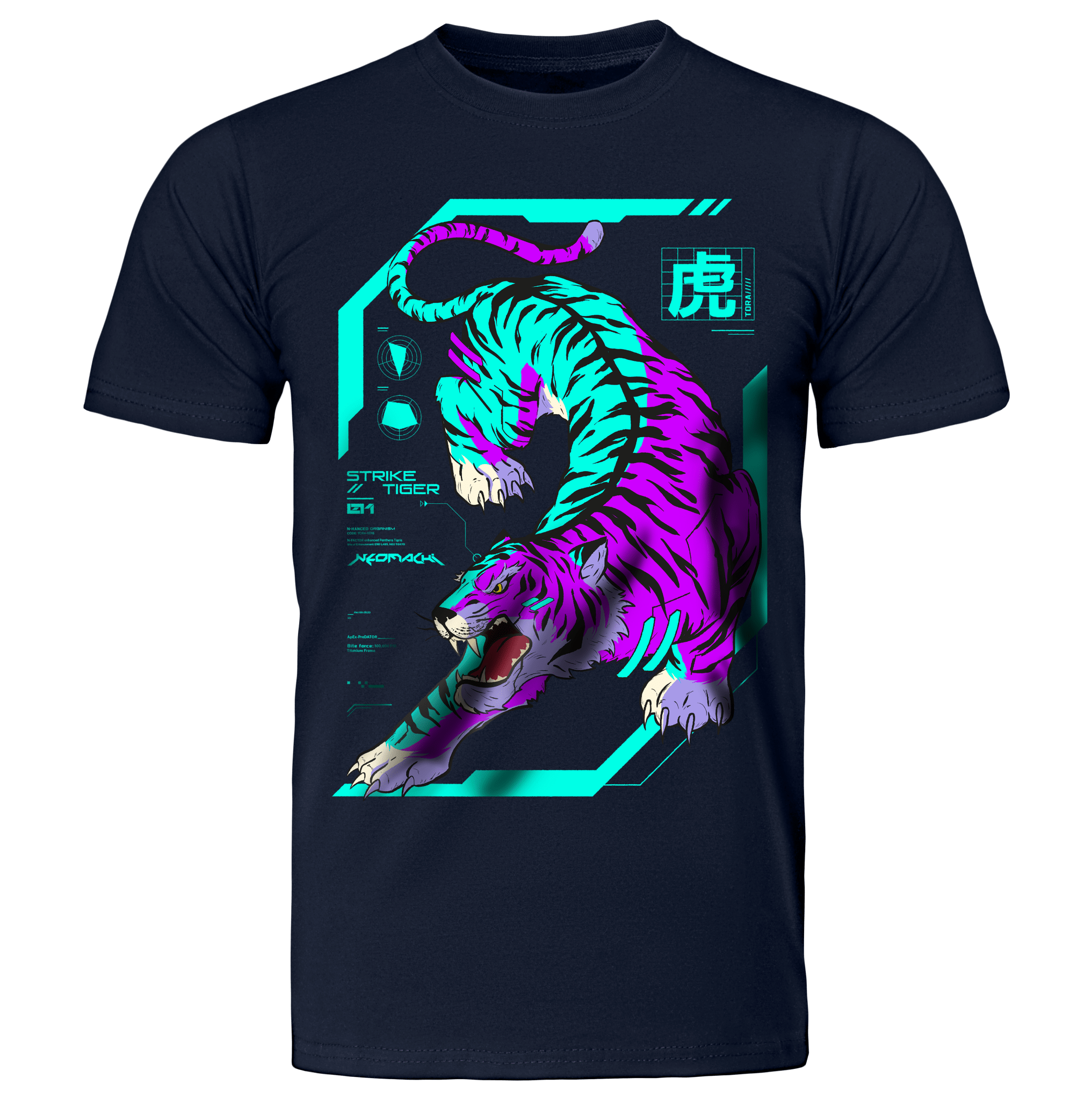 TORA: T - SHIRT - NEOMACHI - Cyberpunk - Techwear - Gaming