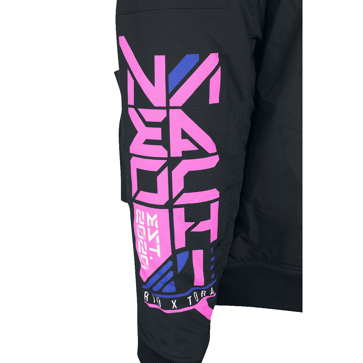Battoru Jacket - Black - sleeve - cyberpunk sweaters - Neomachi