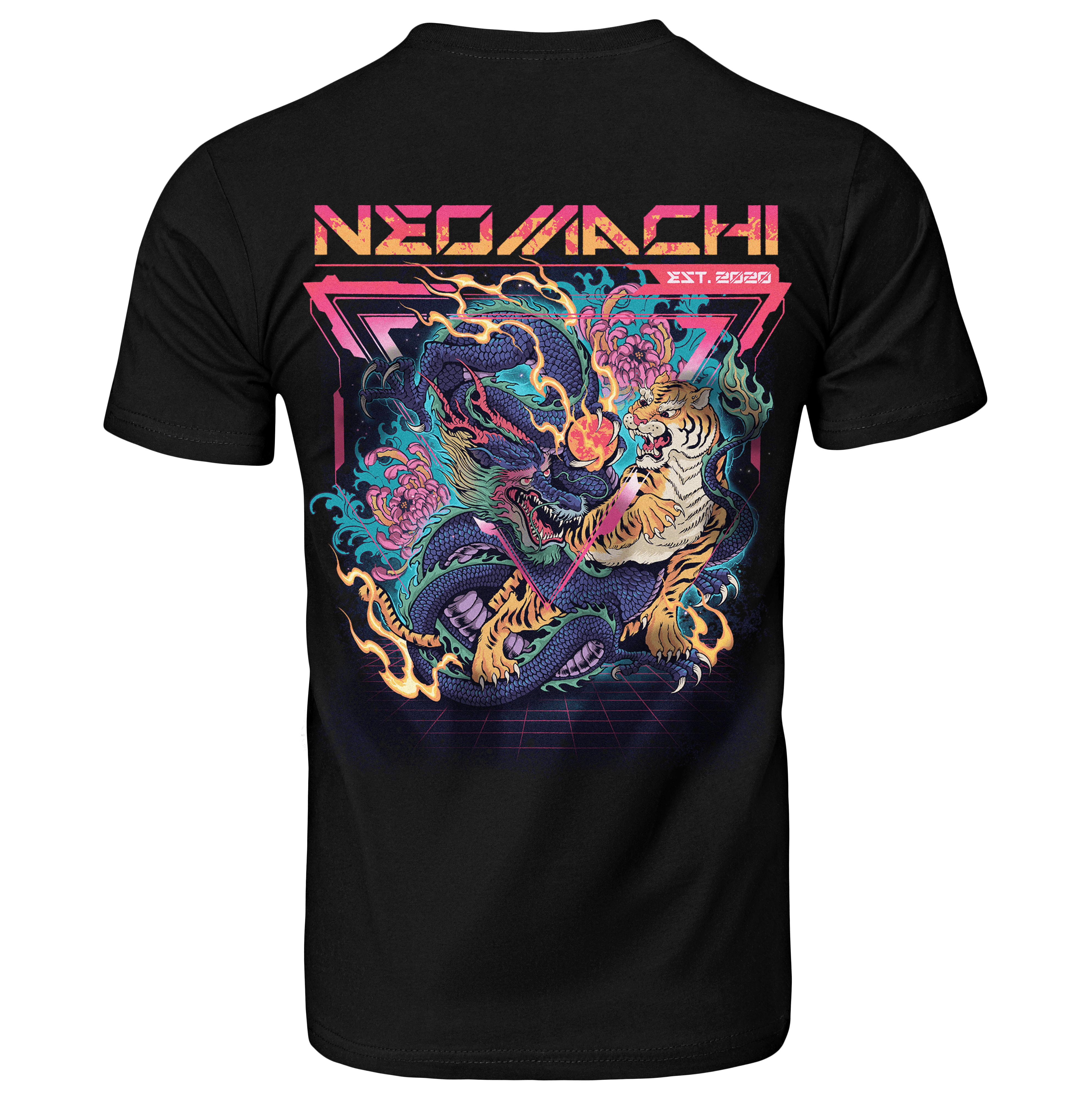 NEOMACHI SENTŌ 2.0 T-shirt Cyberpunk Black