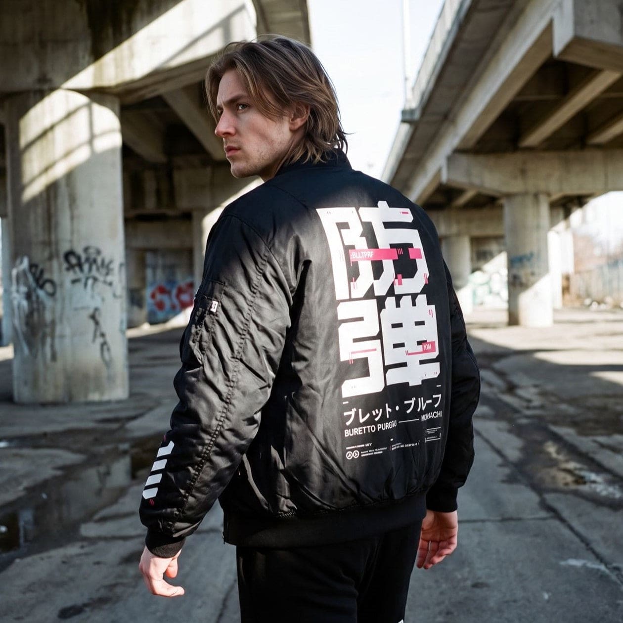 BLLTPRF: PREMIUM BOMBER - NEOMACHI - Cyberpunk - Techwear - Gaming