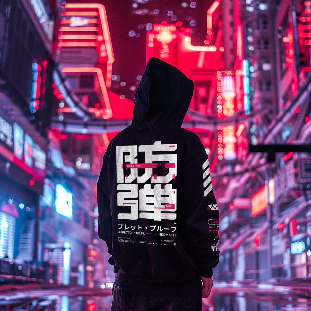 blltprf cyberpunk techwear hoodie