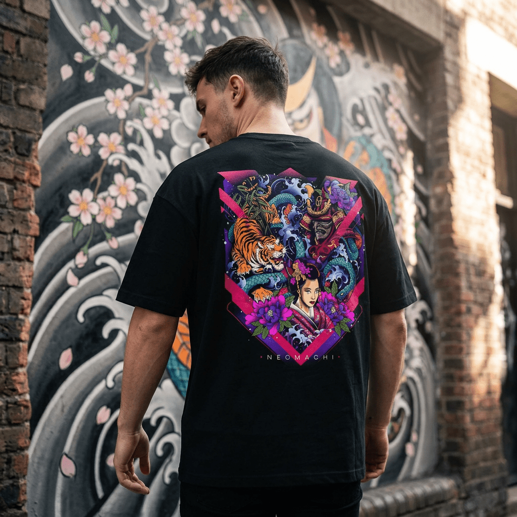 BUNSHIN 2.0: T - SHIRT - NEOMACHI - Cyberpunk - Techwear - Gaming