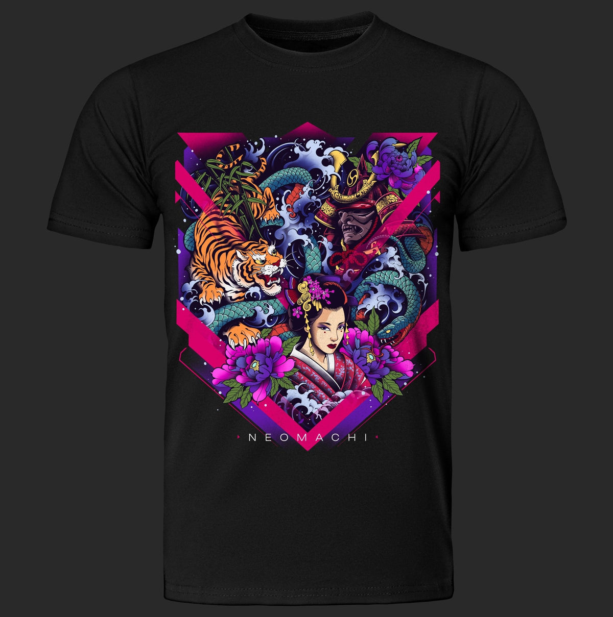 BUNSHIN: T - SHIRT - NEOMACHI - Cyberpunk - Techwear - Gaming