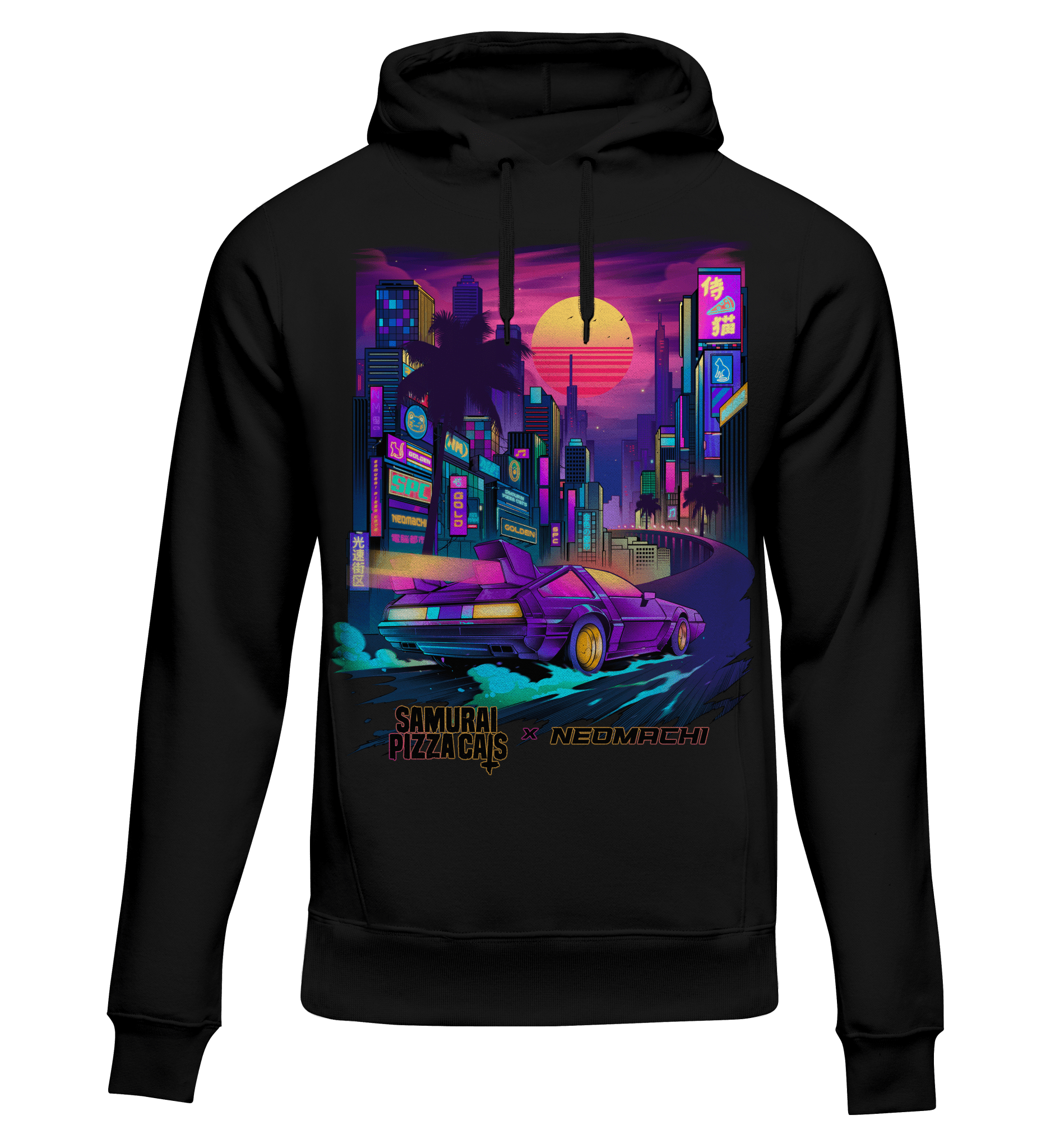 CITY OF GOLD: HOODIE - NEOMACHI - Cyberpunk - Techwear - Gaming
