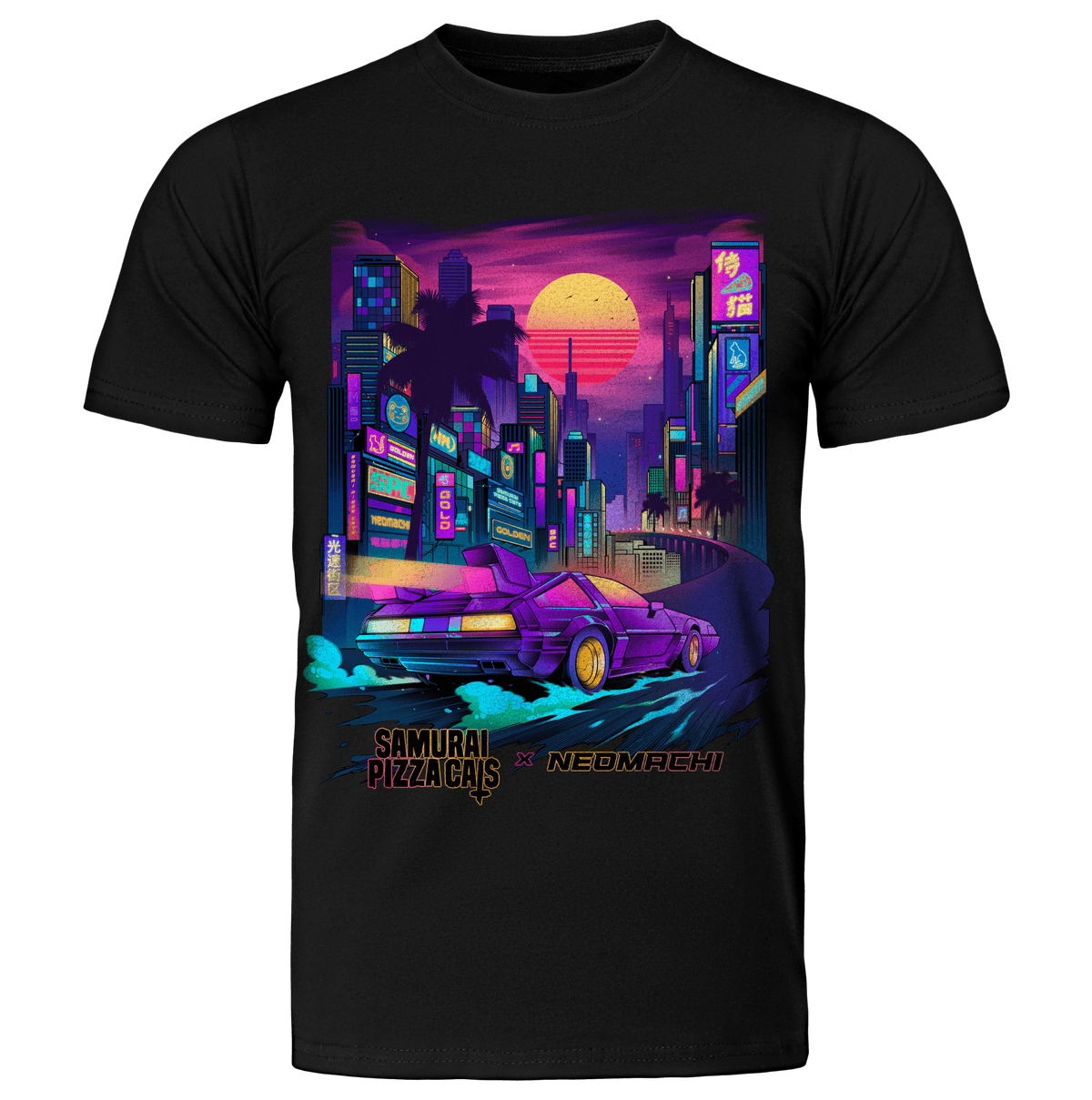CITY OF GOLD: T - SHIRT - NEOMACHI - Cyberpunk - Techwear - Gaming