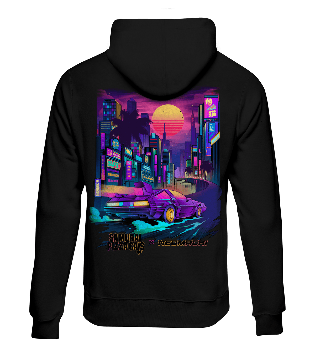 CITY OF GOLD: ZIP HOODIE - NEOMACHI - Cyberpunk - Techwear - Gaming