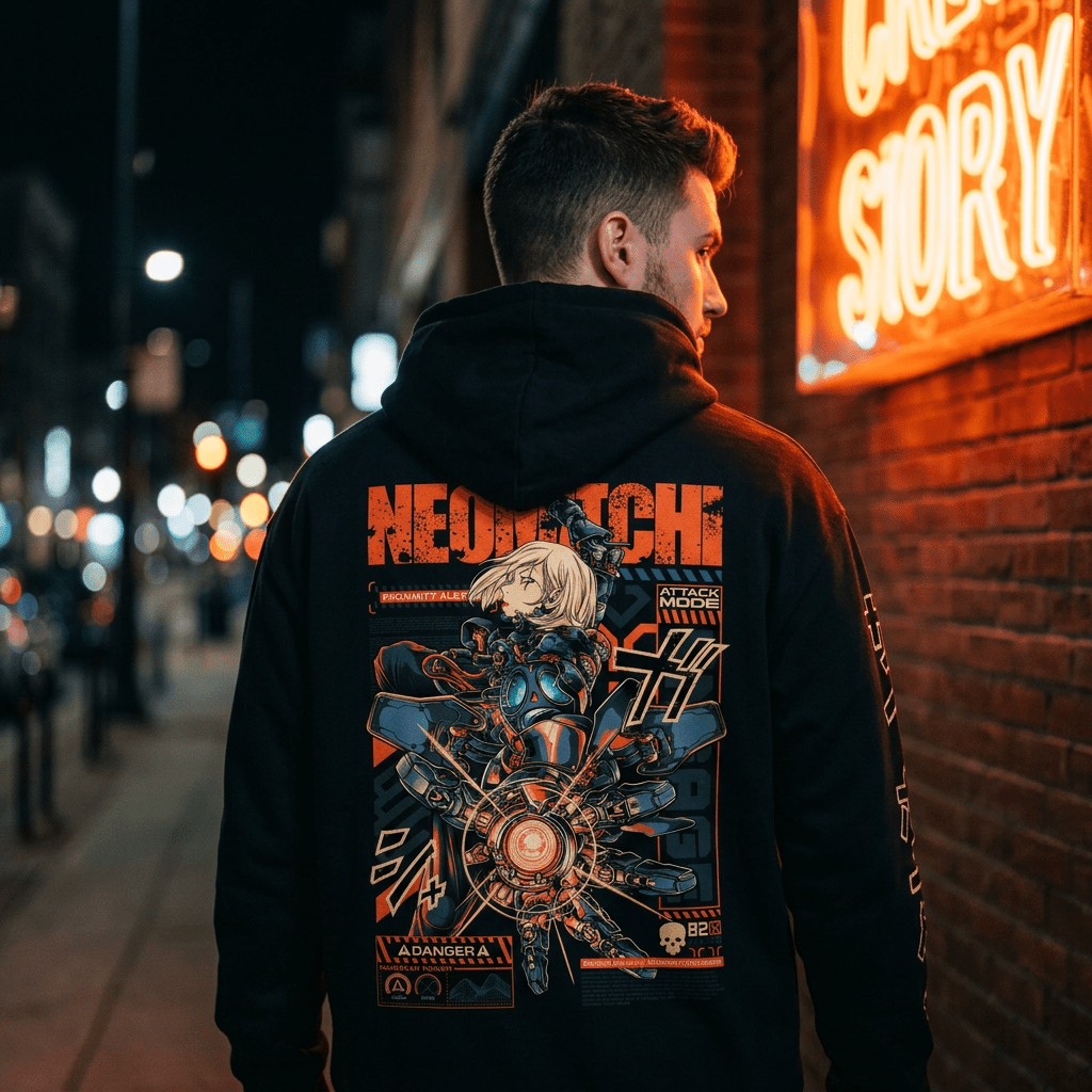 CYBORG: HOODIE - NEOMACHI - Cyberpunk - Techwear - Gaming