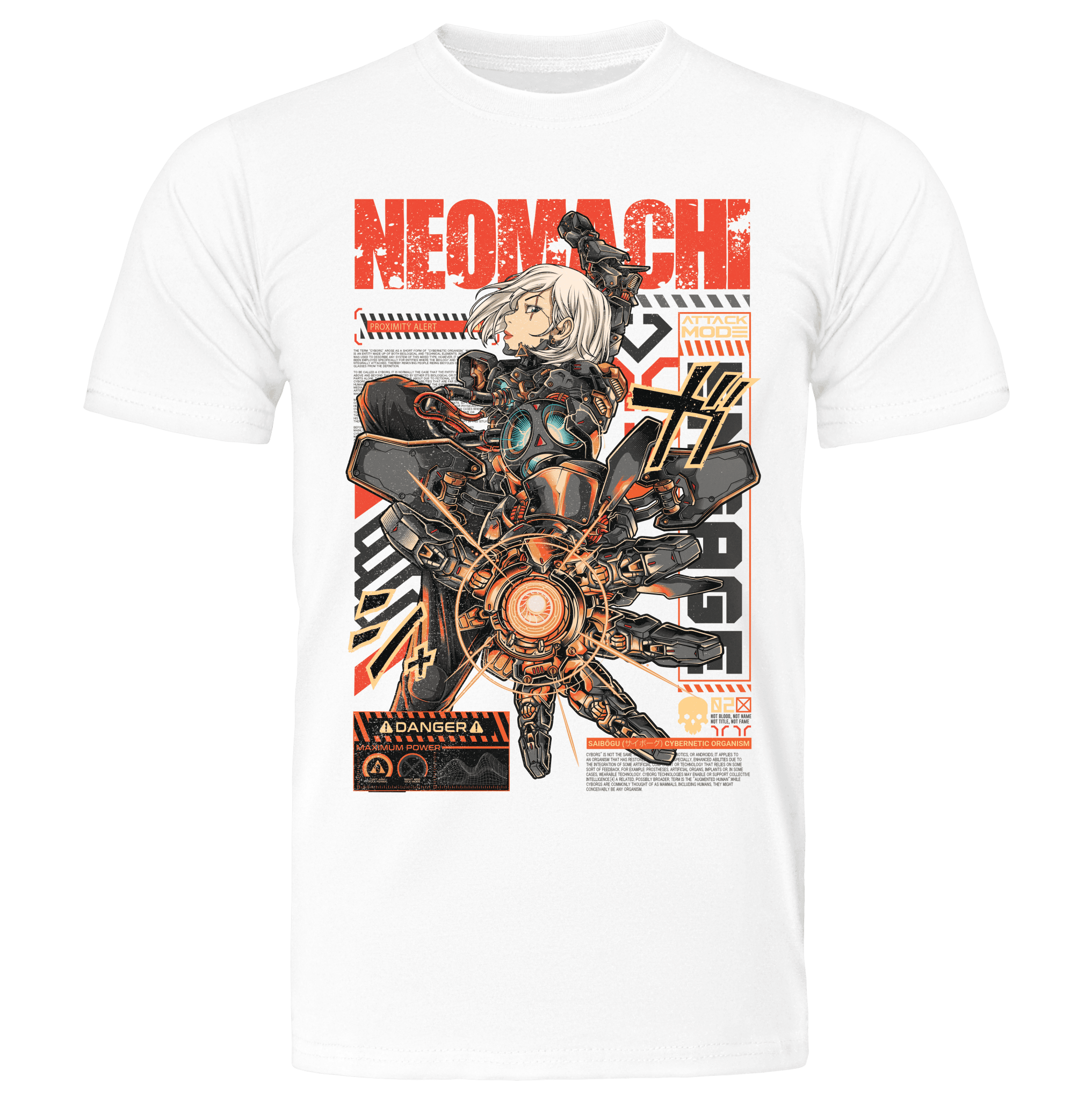 CYBORG: T - SHIRT - NEOMACHI - Cyberpunk - Techwear - Gaming