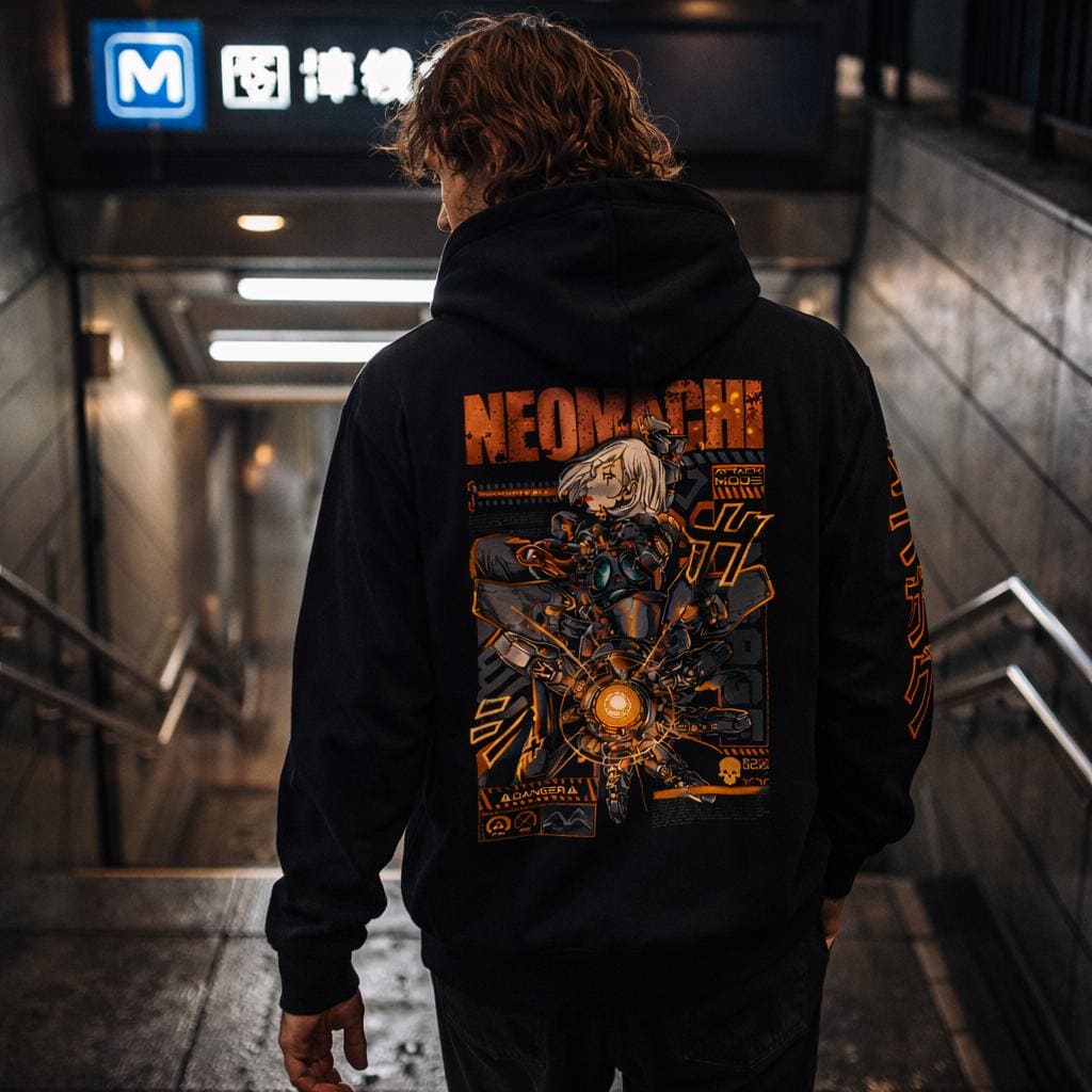 CYBORG: ZIP HOODIE - NEOMACHI - Cyberpunk - Techwear - Gaming