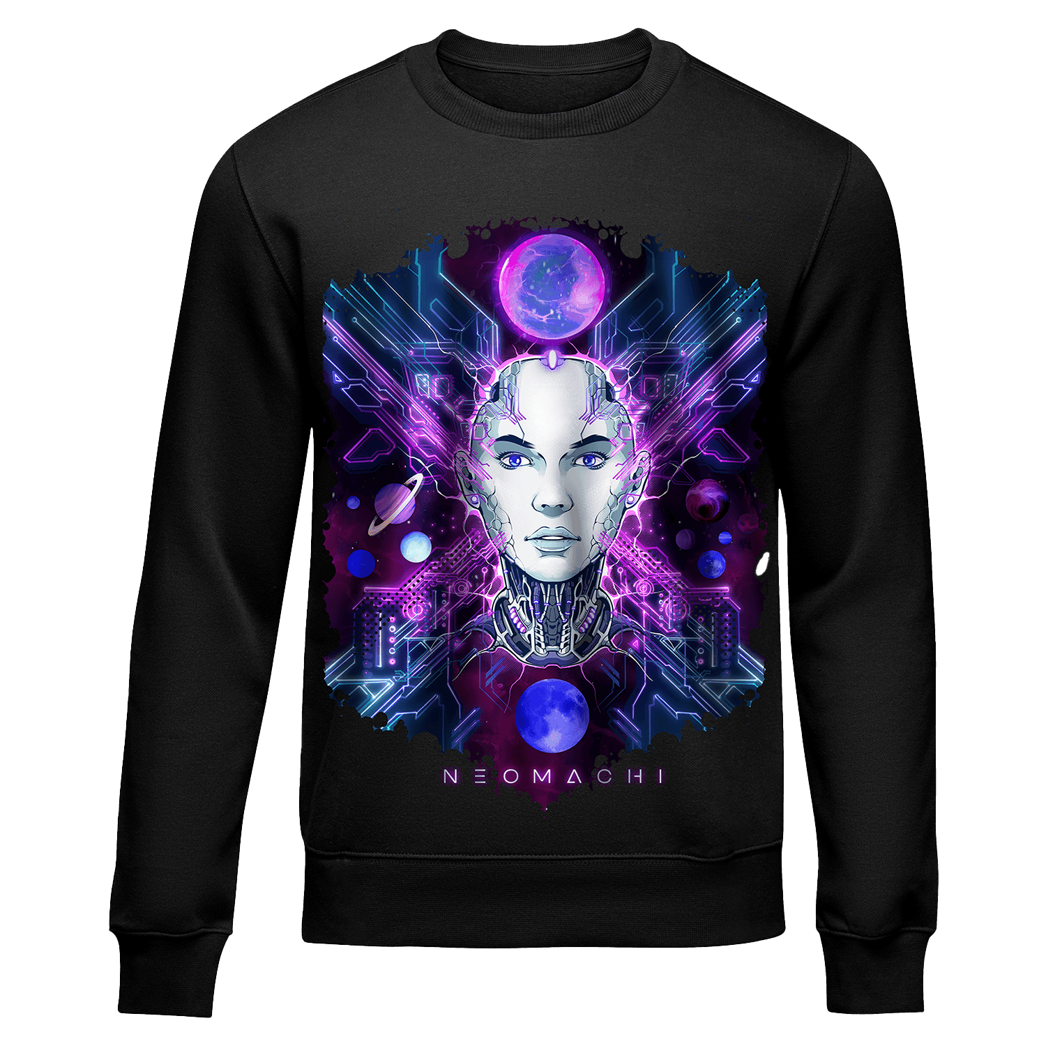 DARKNETRA: SWEATER - NEOMACHI - Cyberpunk - Techwear - Gaming