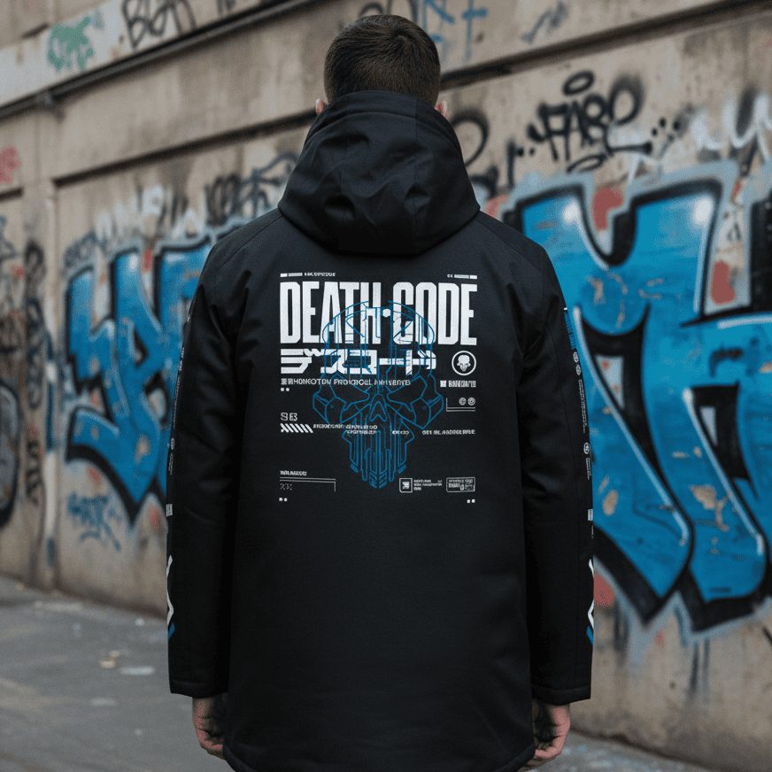 DESUKODO: PARKA - NEOMACHI - Cyberpunk - Techwear - Gaming
