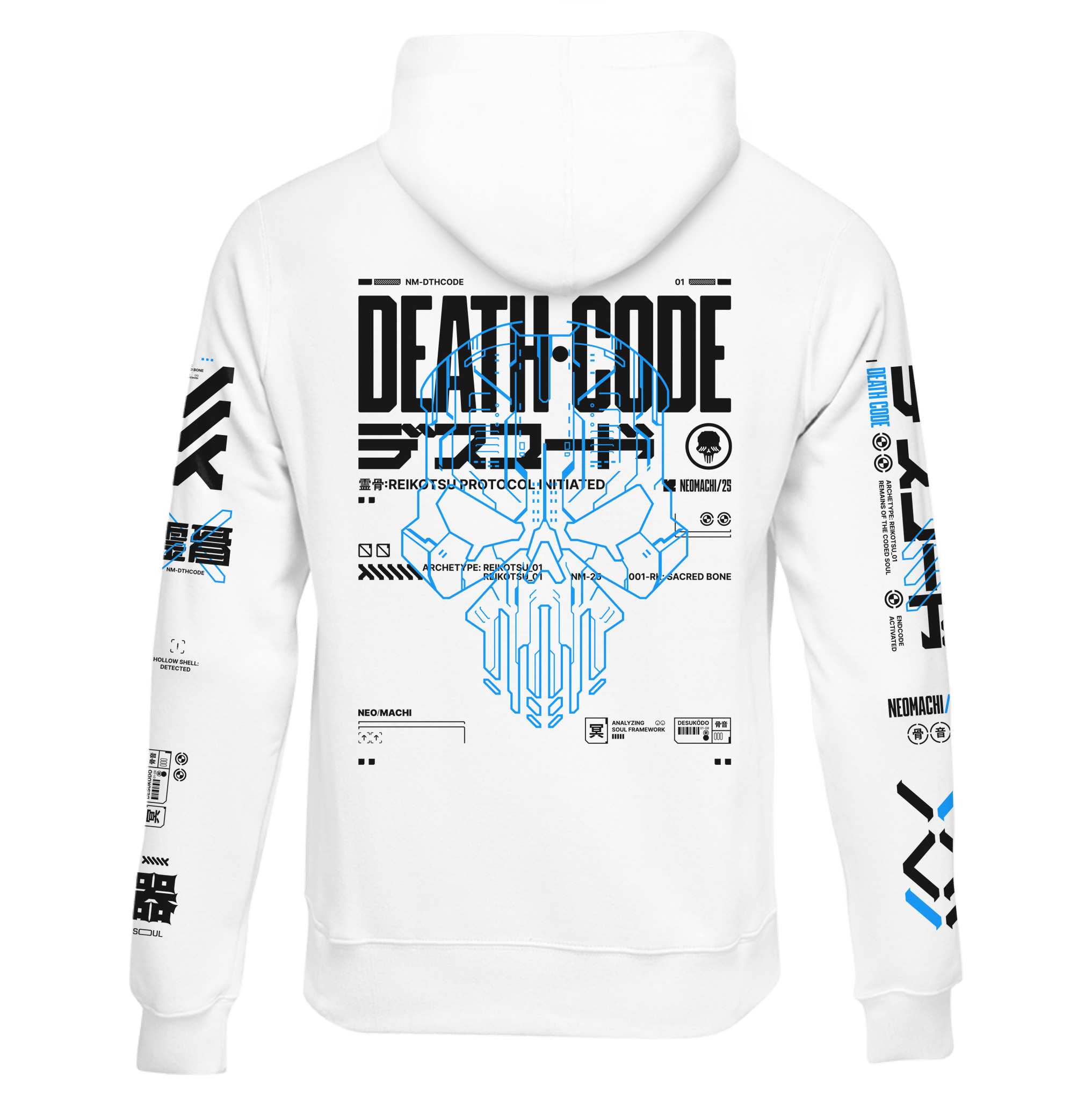 DESUKODO: ZIP HOODIE - NEOMACHI - Cyberpunk - Techwear - Gaming