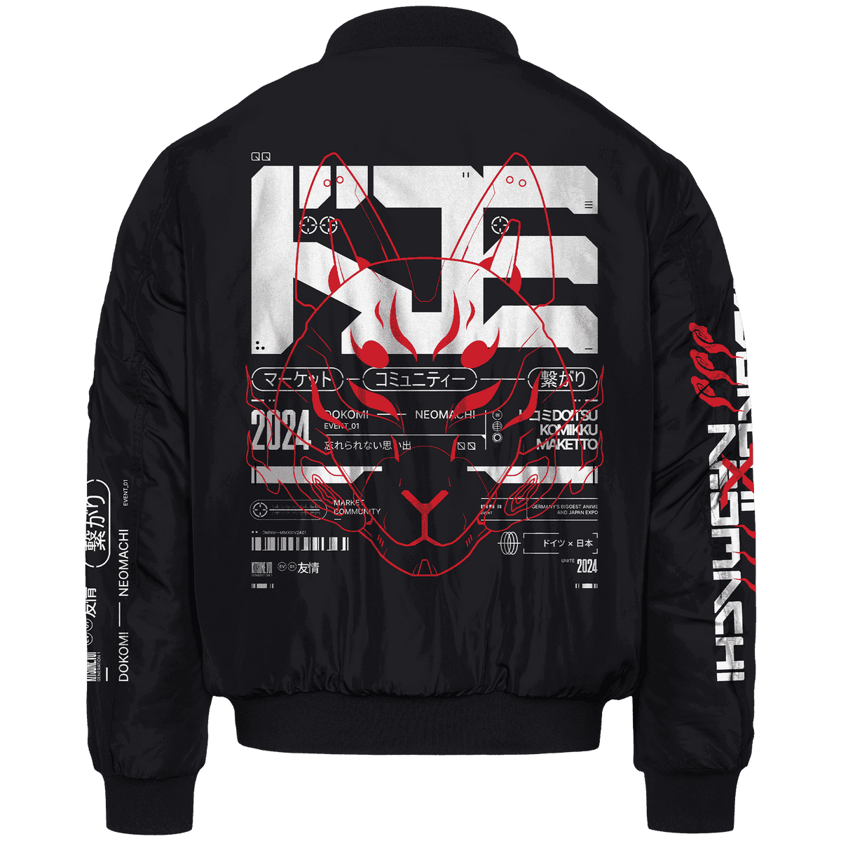 DKMIxNM: PREMIUM BOMBER - NEOMACHI - Cyberpunk - Techwear - Gaming