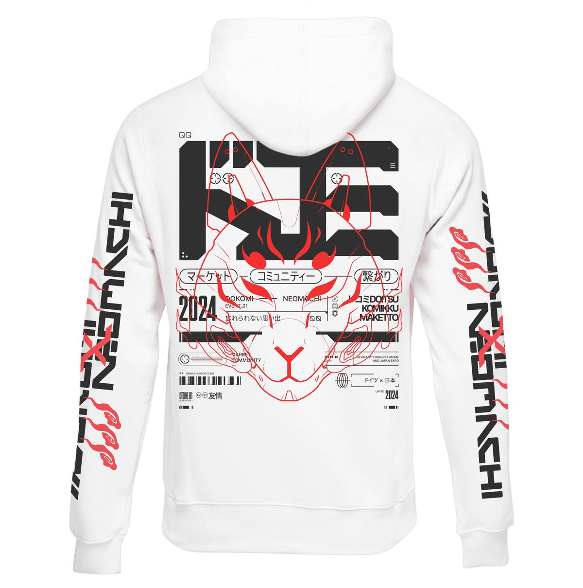 DKMIxNM: ZIP HOODIE - NEOMACHI - Cyberpunk - Techwear - Gaming