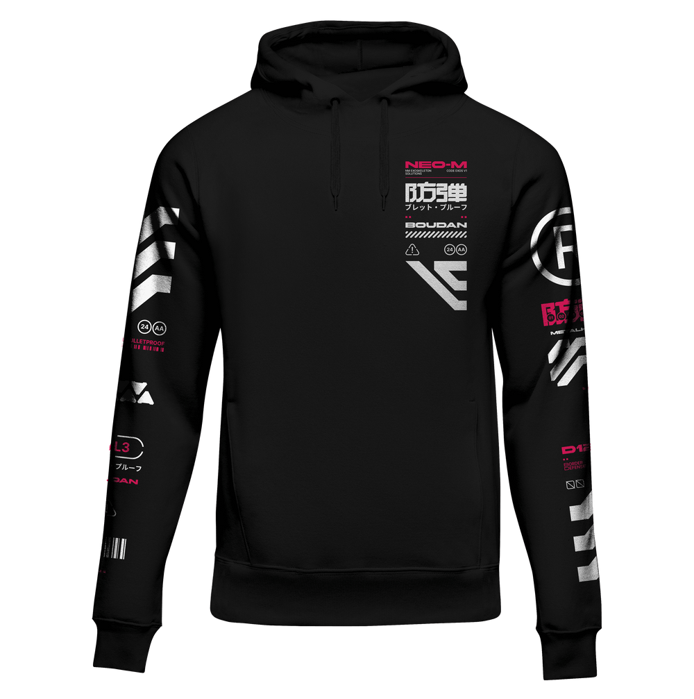 BLLTPRF HOODIE Cyberpunk Black