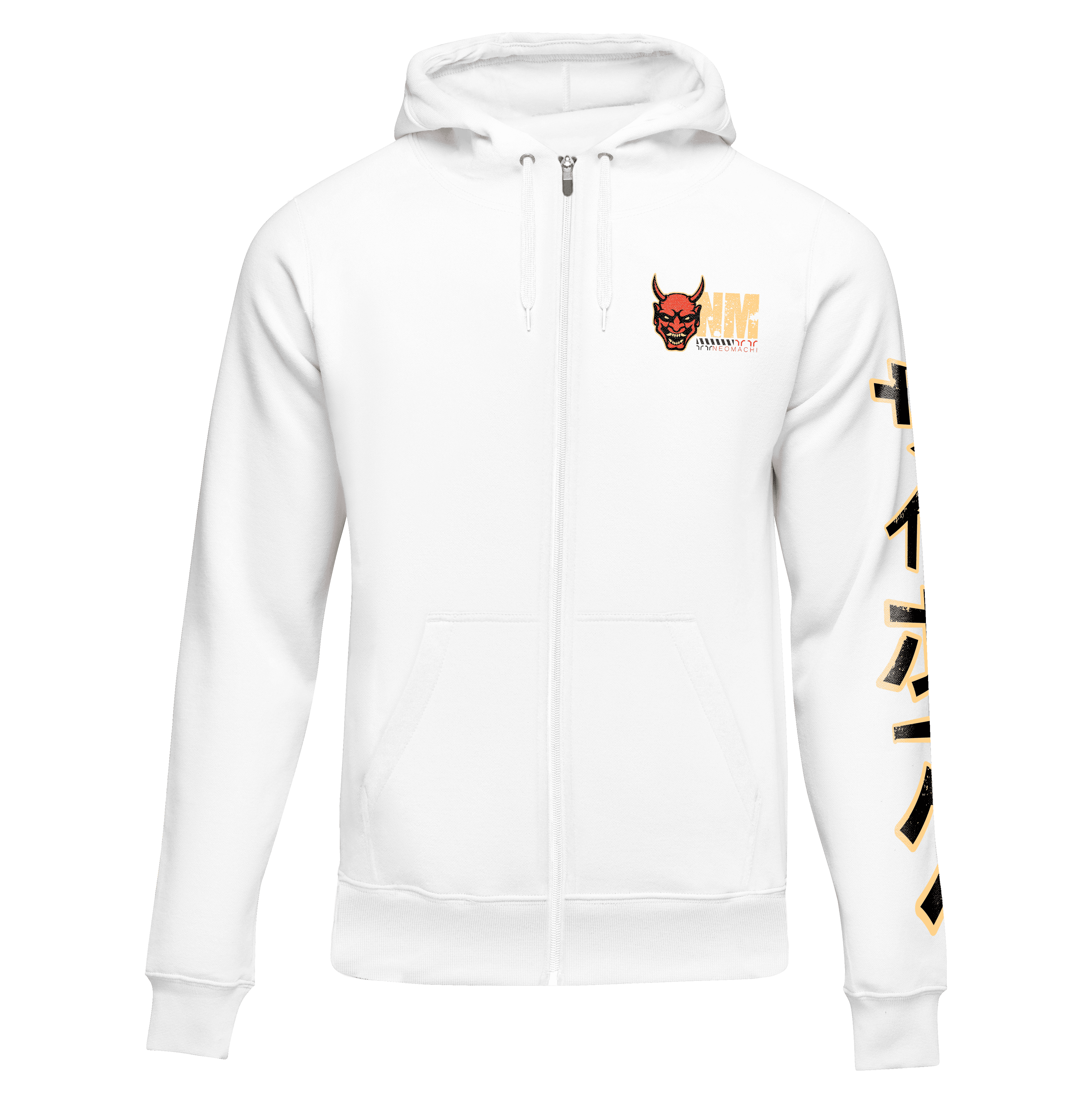 CYBORG ZIP HOODIE Cyberpunk White