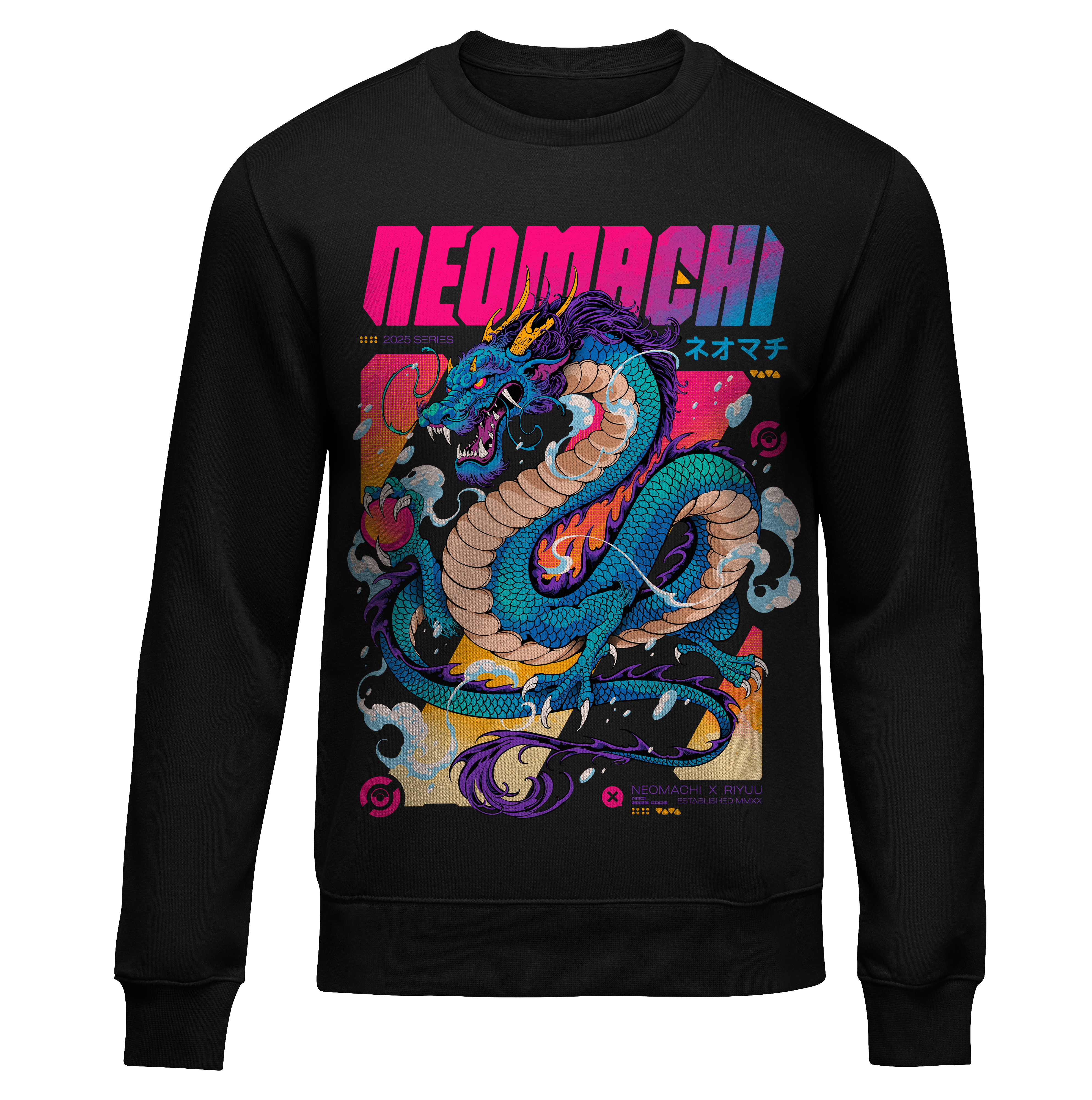RYUU SWEATER Cyberpunk Black