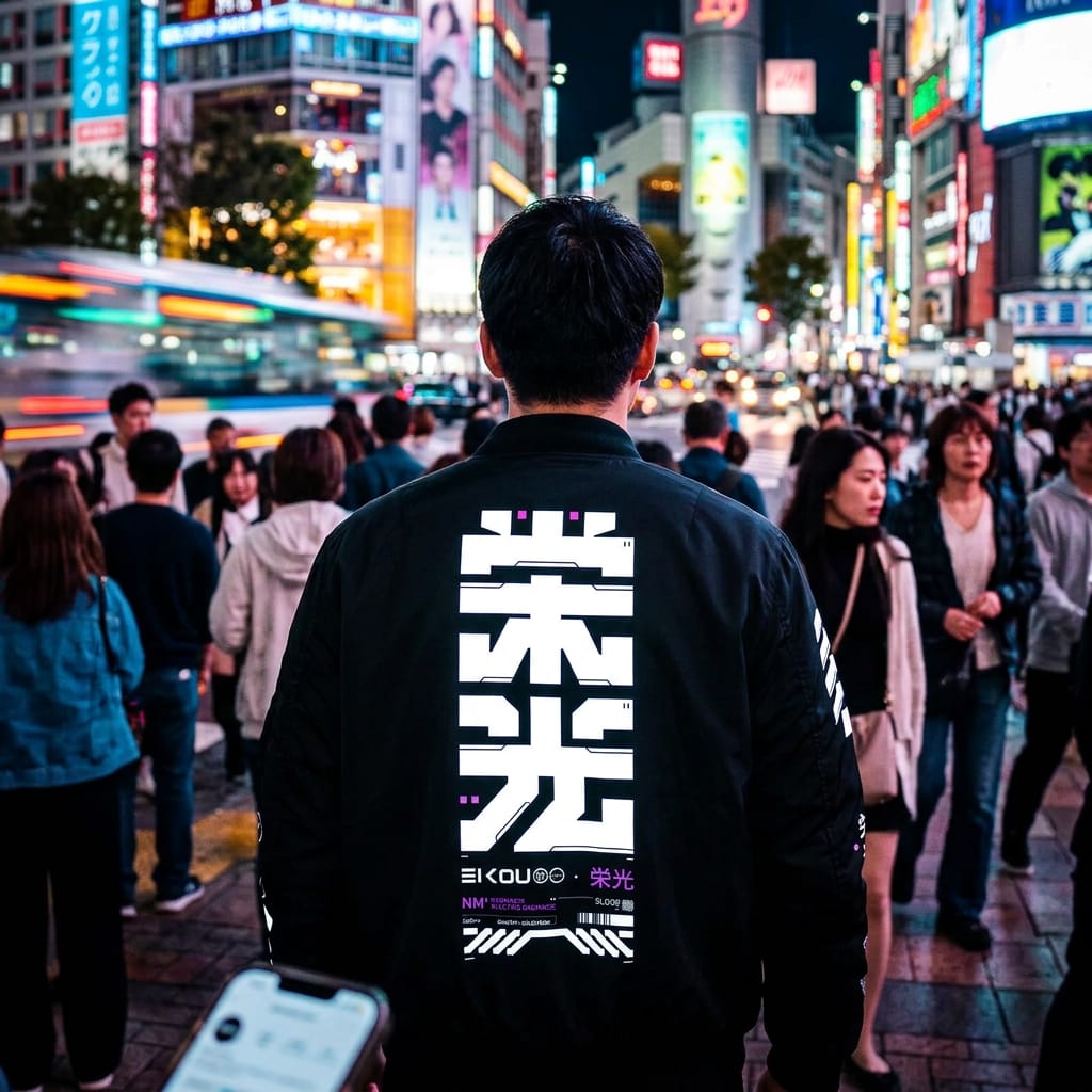 EIKOU: PREMIUM BOMBER - NEOMACHI - Cyberpunk - Techwear - Gaming