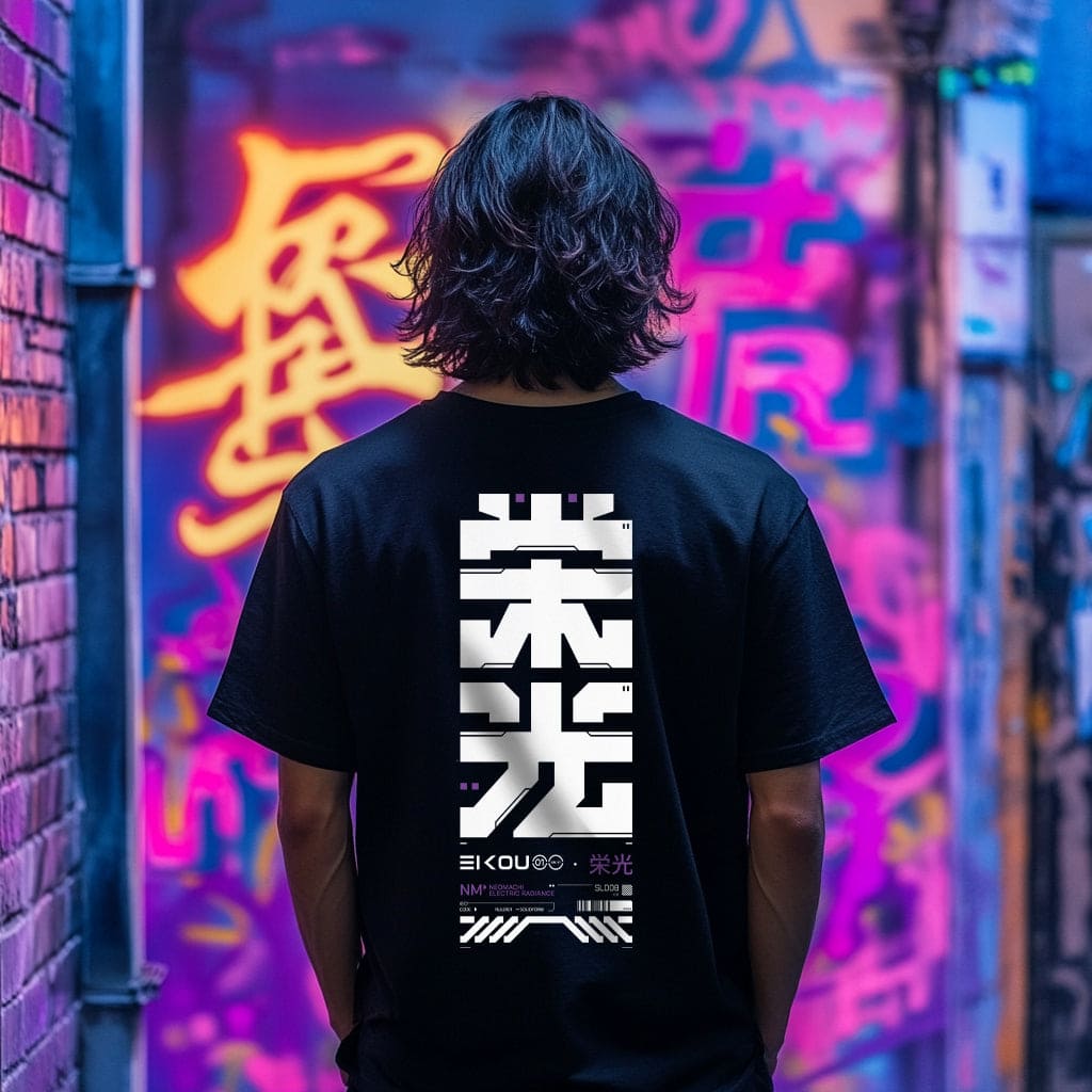 EIKOU: T - SHIRT - NEOMACHI - Cyberpunk - Techwear - Gaming
